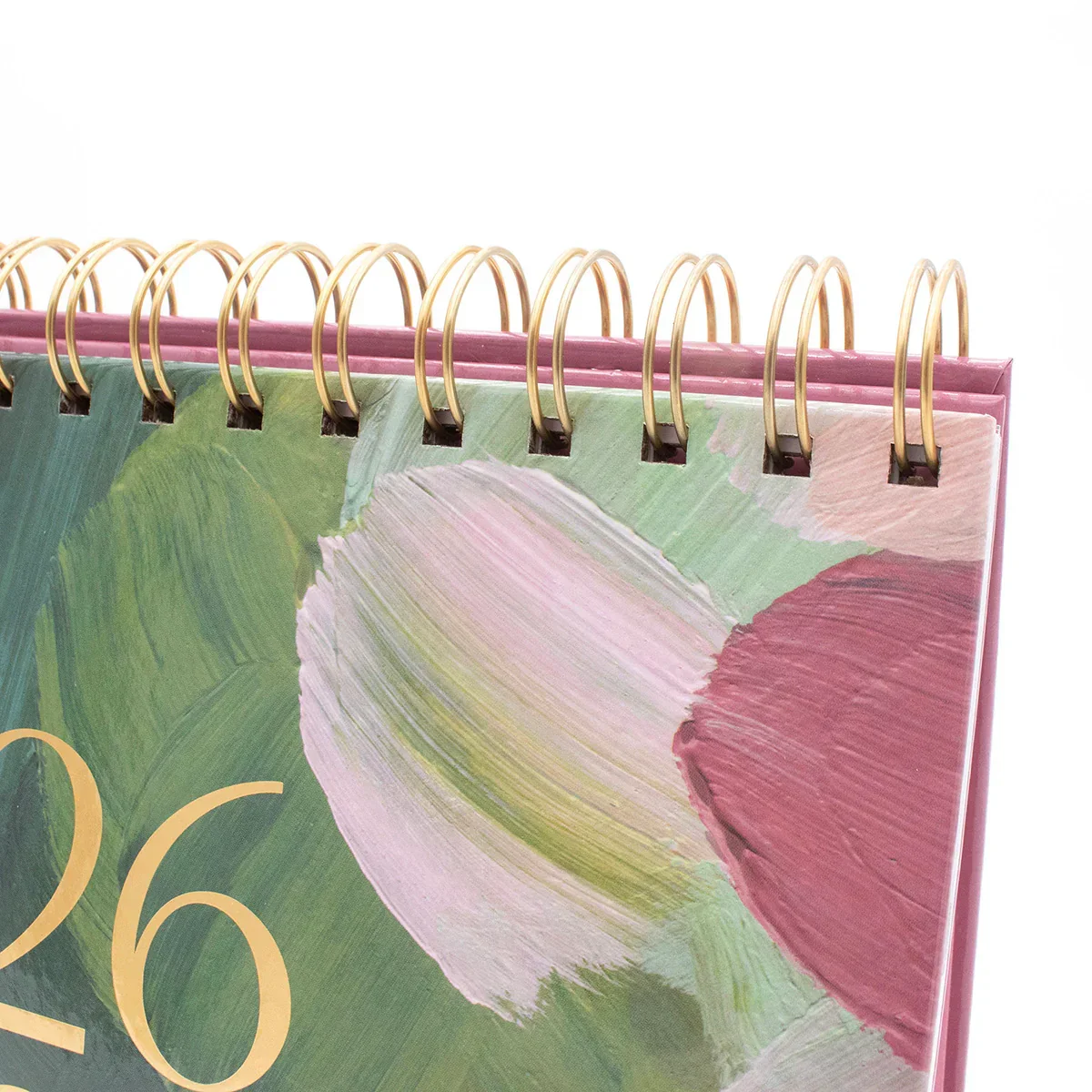2026-2027 19 Month Standing Flip Desk Calendar, 8" x 10", Paint Strokes - Image 9