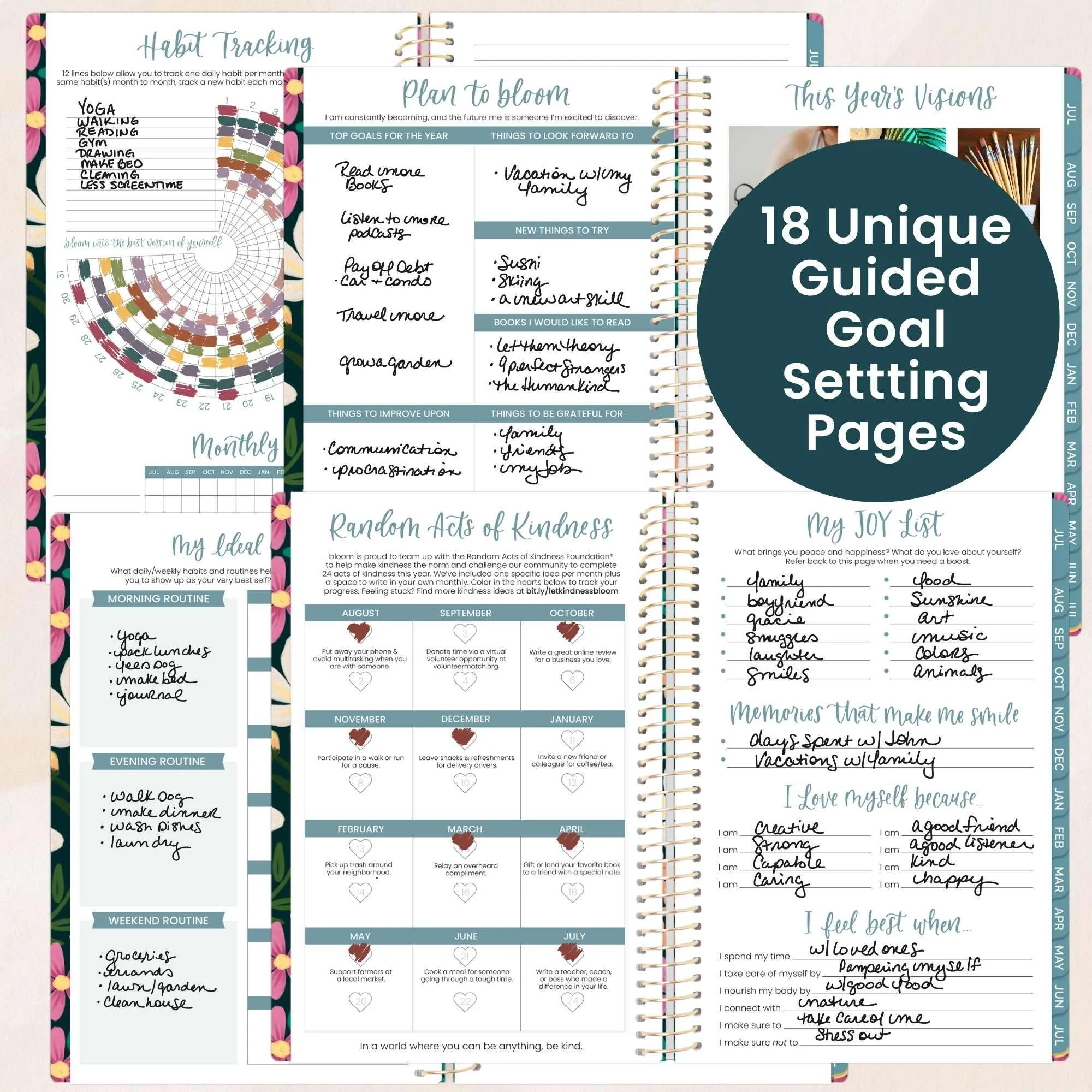 2026-27 Soft Cover Planner, 5.5" x 8.25" | Blooming Wildly - Image 5