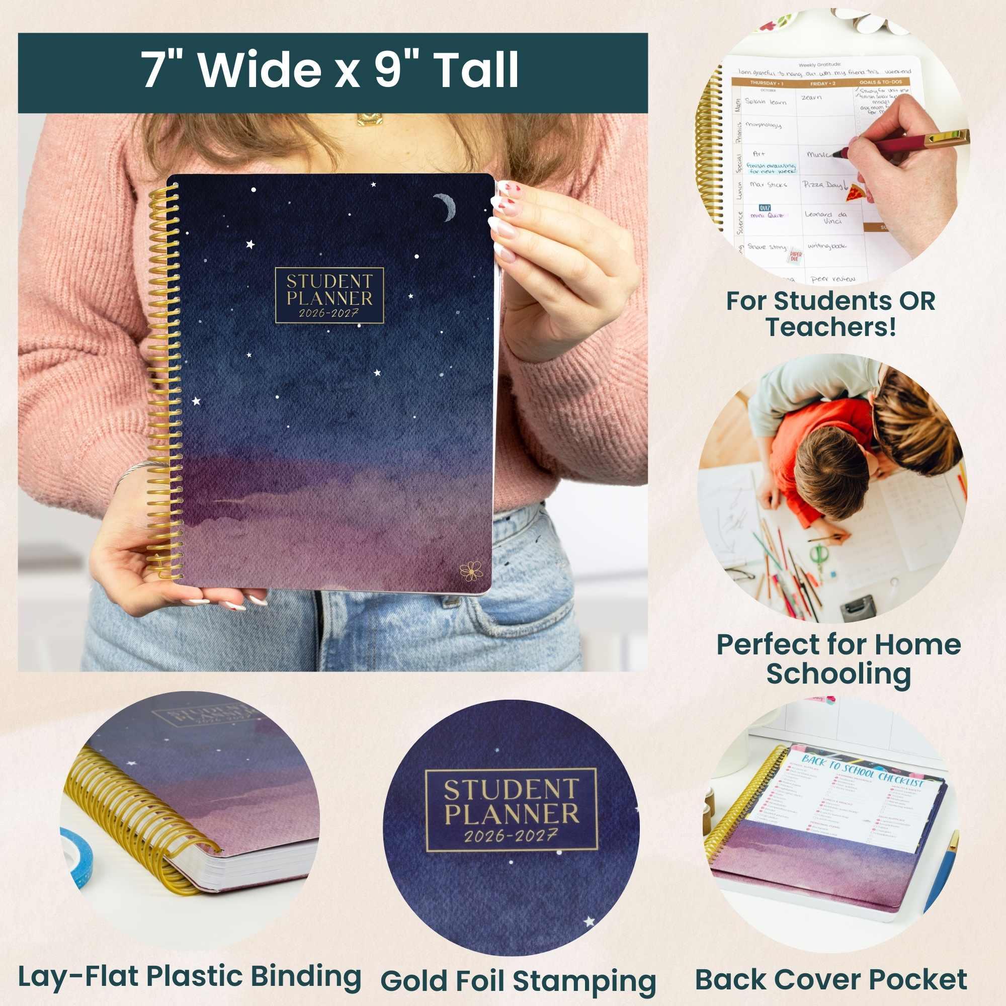 2026–27 Daisy Column Academic Planner, 7" x 9" | Stargaze - Image 6