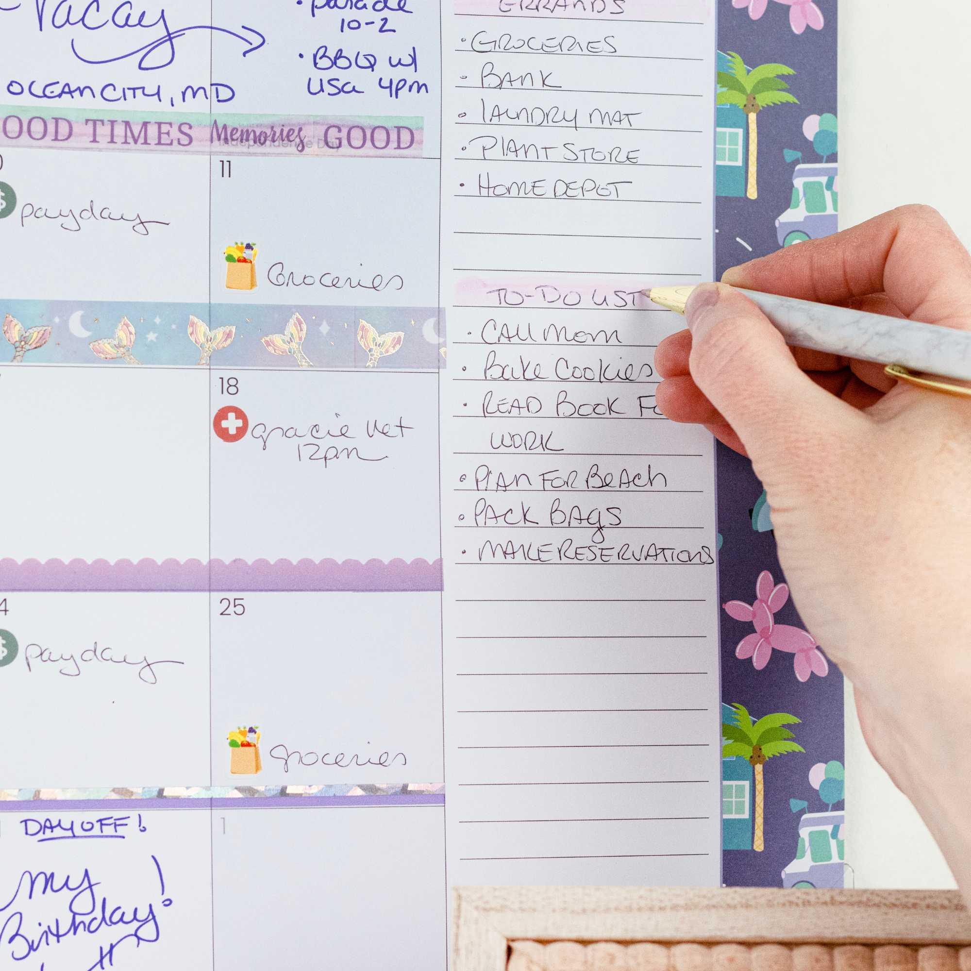 2026–27 Academic Desk & Wall Calendar, 16" x 21" | Holiday Icons - Image 8