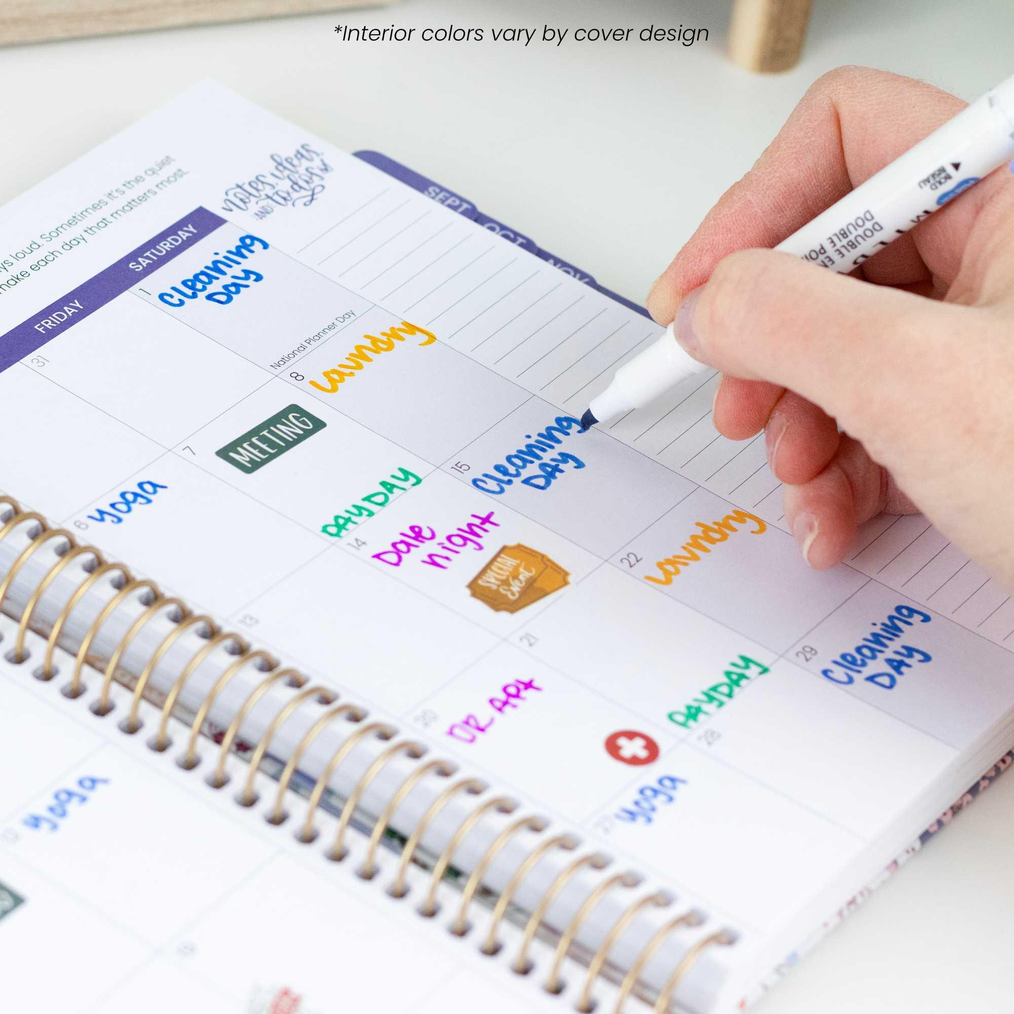2026-27 Hard Cover Planner, 5.5" x 8.25" | Purple Linen - Image 13