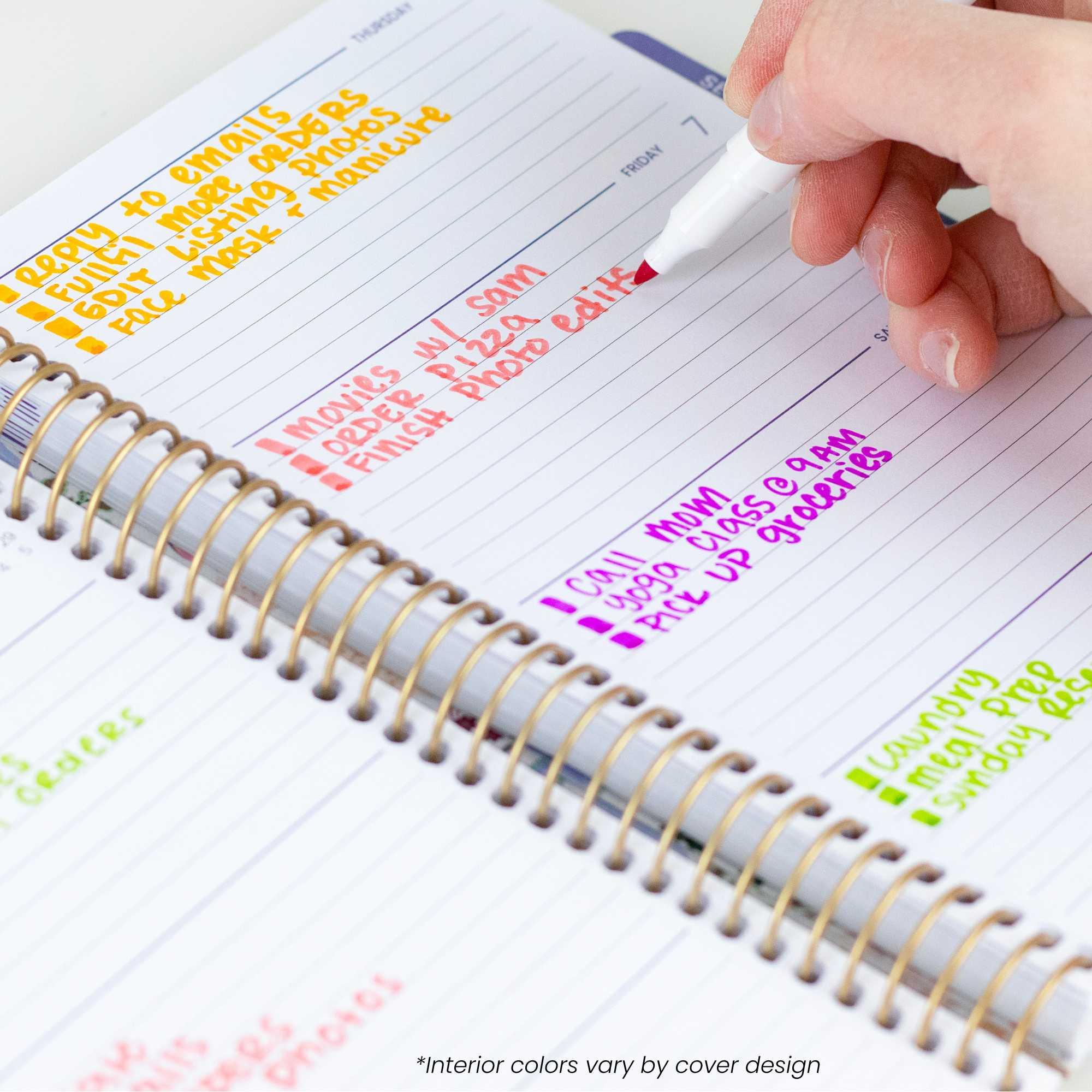 2026-27 Hard Cover Planner, 5.5" x 8.25" | Purple Linen - Image 15