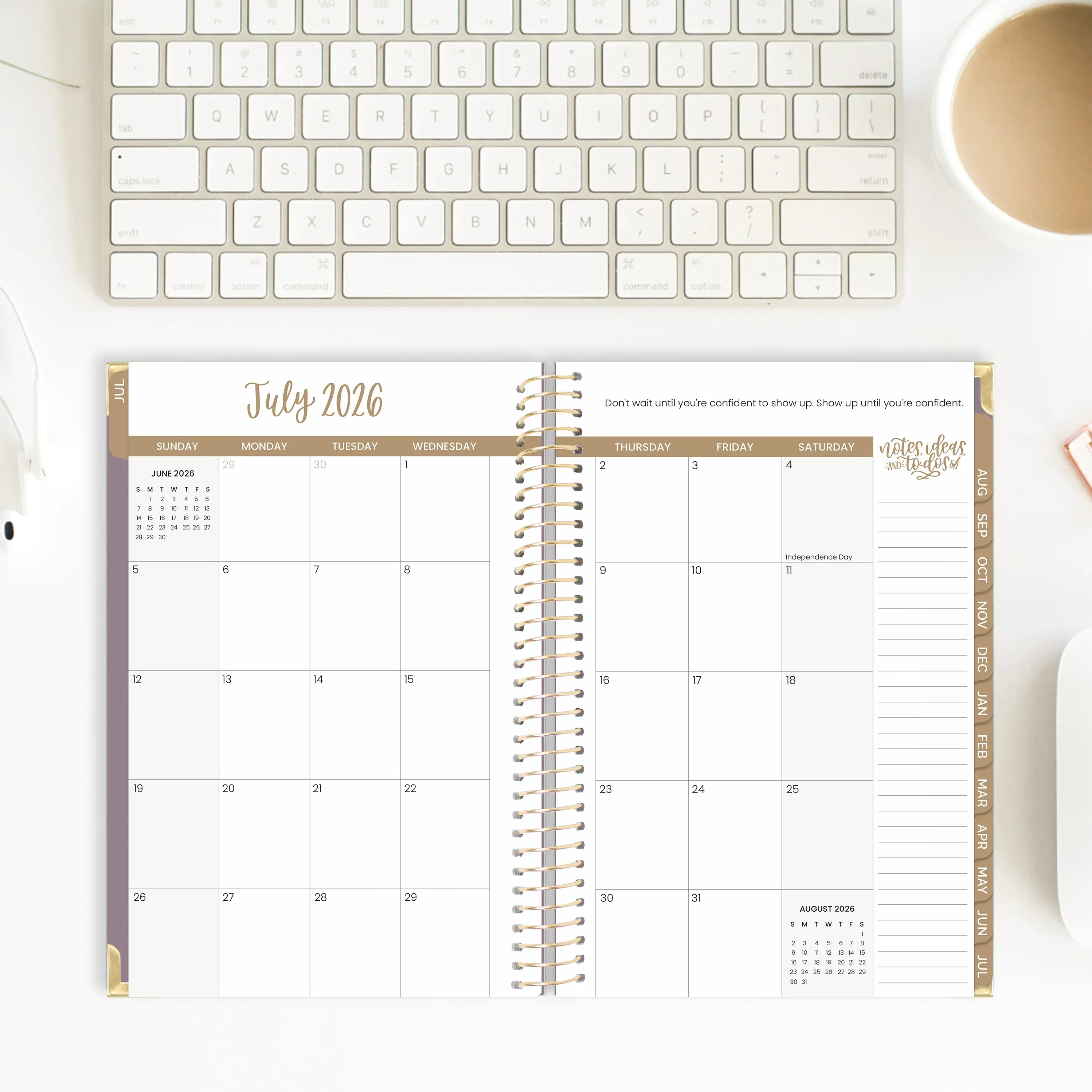 2026-27 Hard Cover Planner, 5.5" x 8.25" | Purple Linen - Image 16
