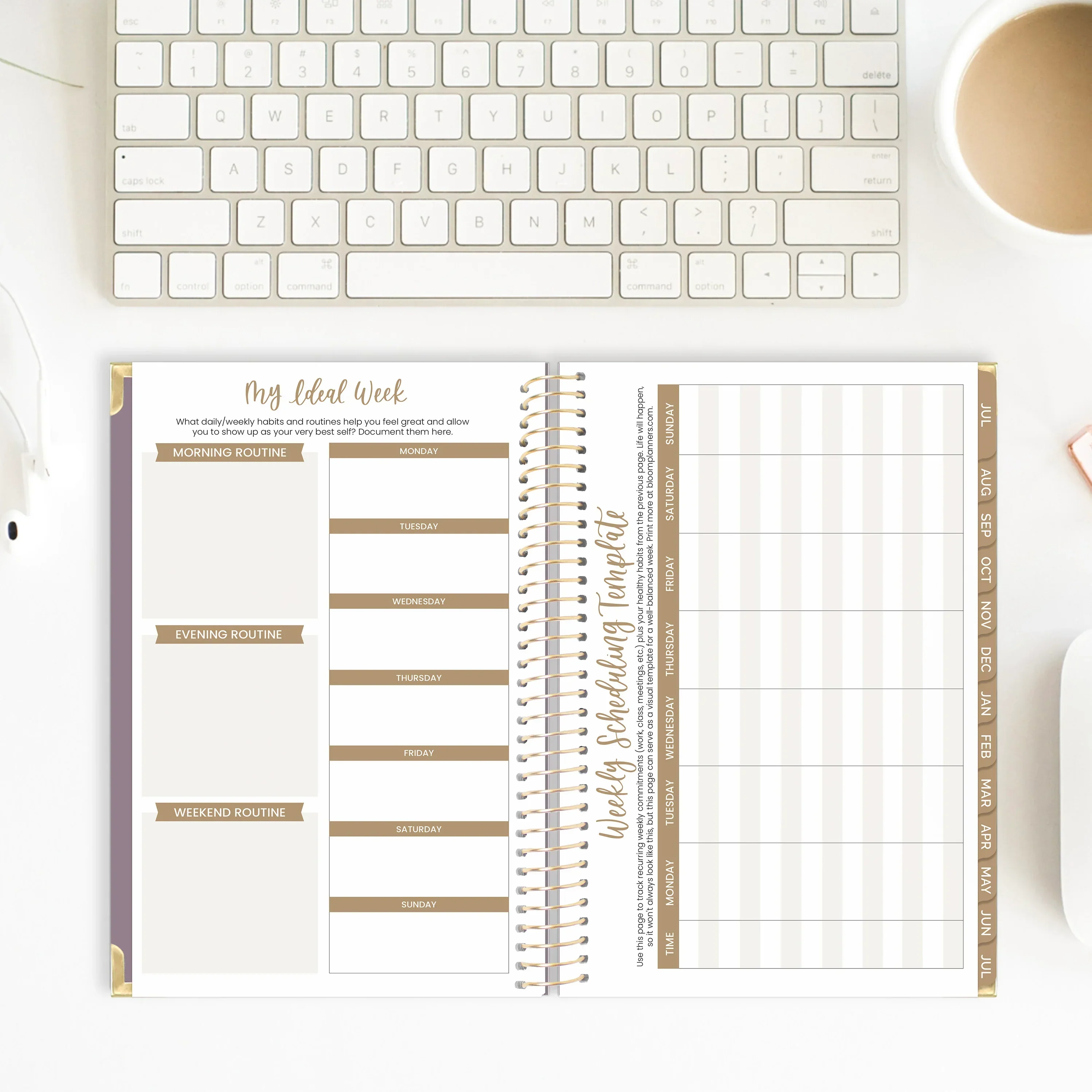 2026-27 Hard Cover Planner, 5.5" x 8.25" | Purple Linen - Image 18