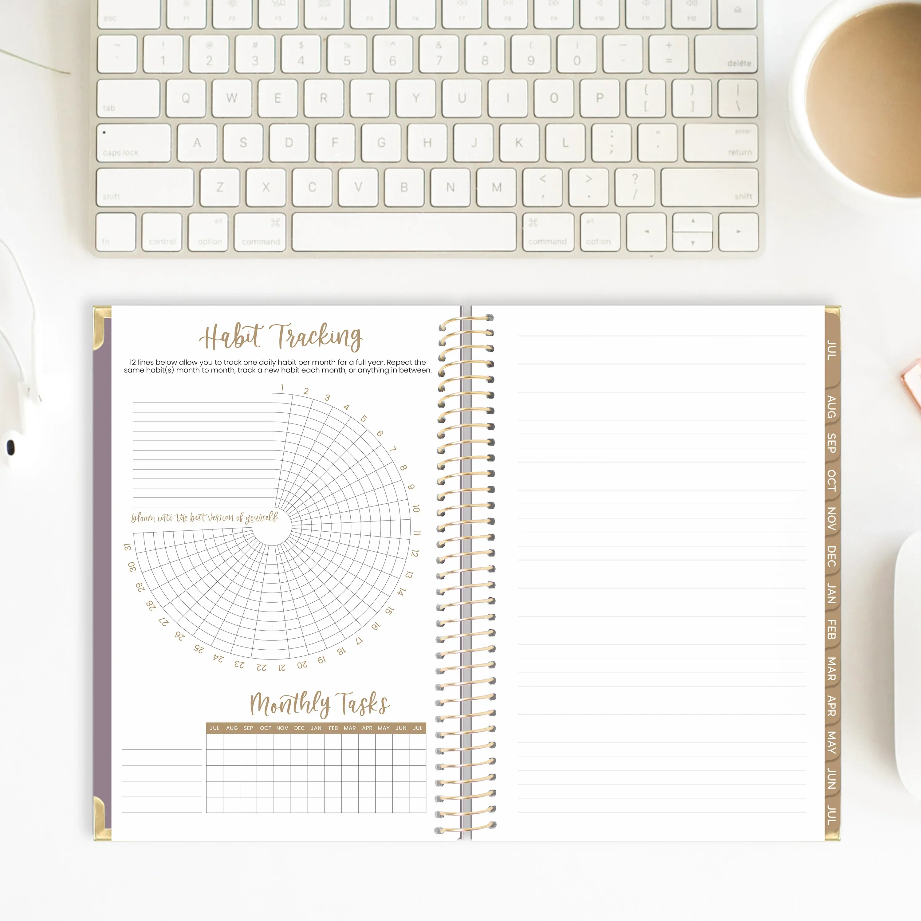 2026-27 Hard Cover Planner, 5.5" x 8.25" | Purple Linen - Image 19