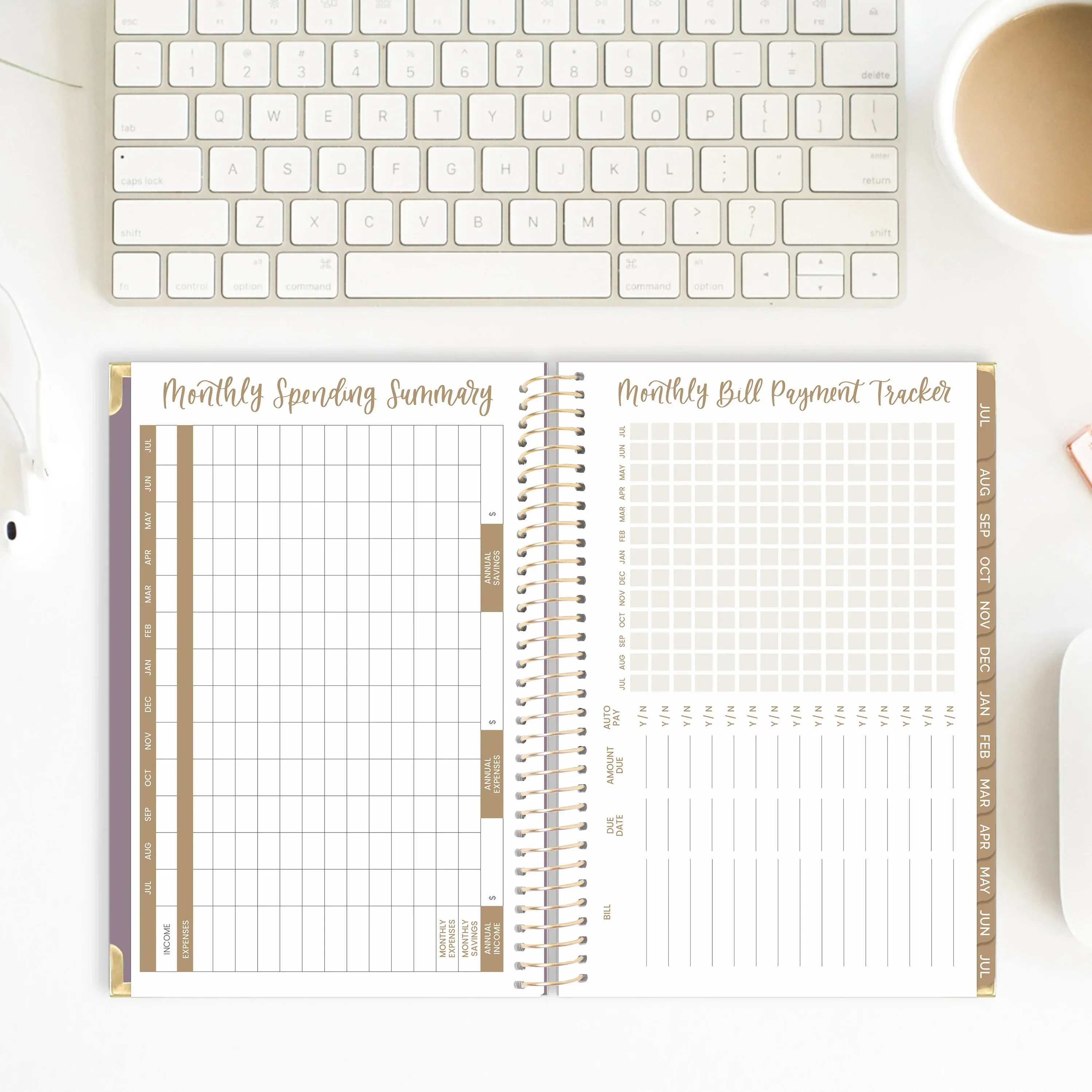 2026-27 Hard Cover Planner, 5.5" x 8.25" | Purple Linen - Image 20