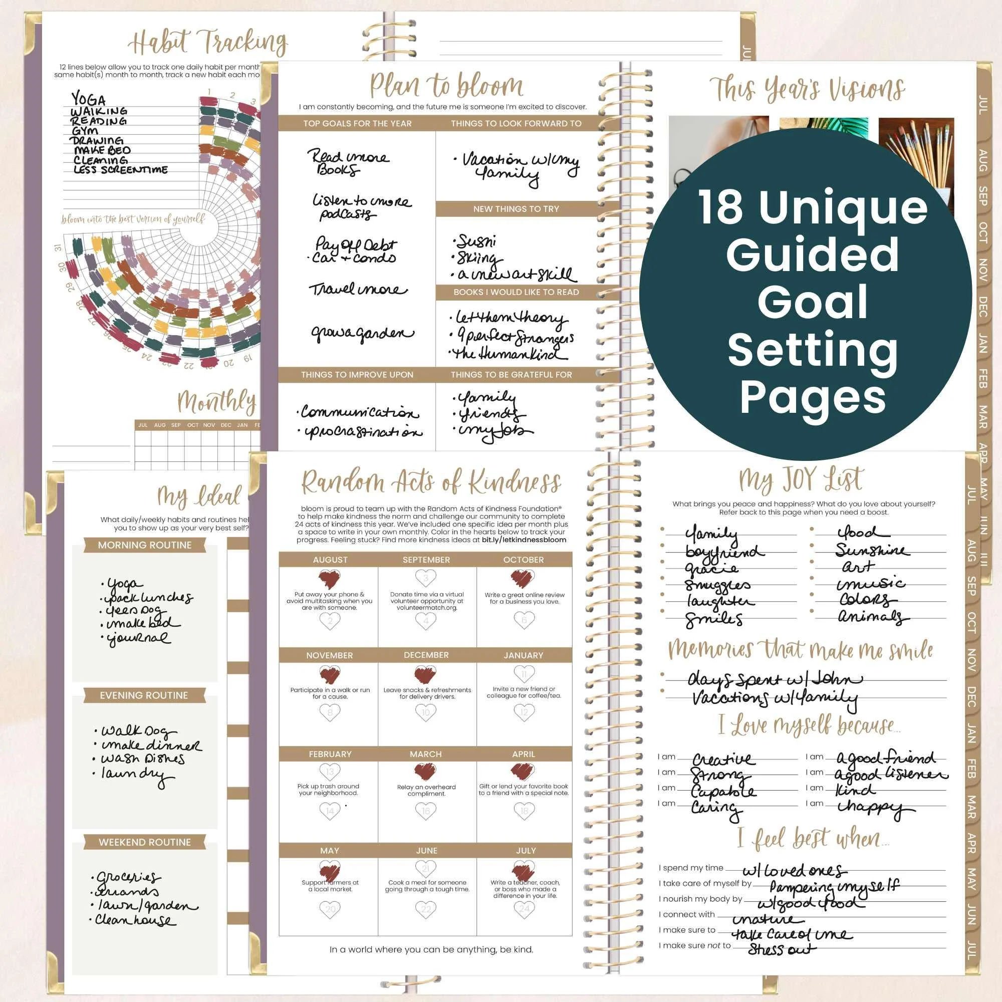 2026-27 Hard Cover Planner, 5.5" x 8.25" | Purple Linen - Image 5