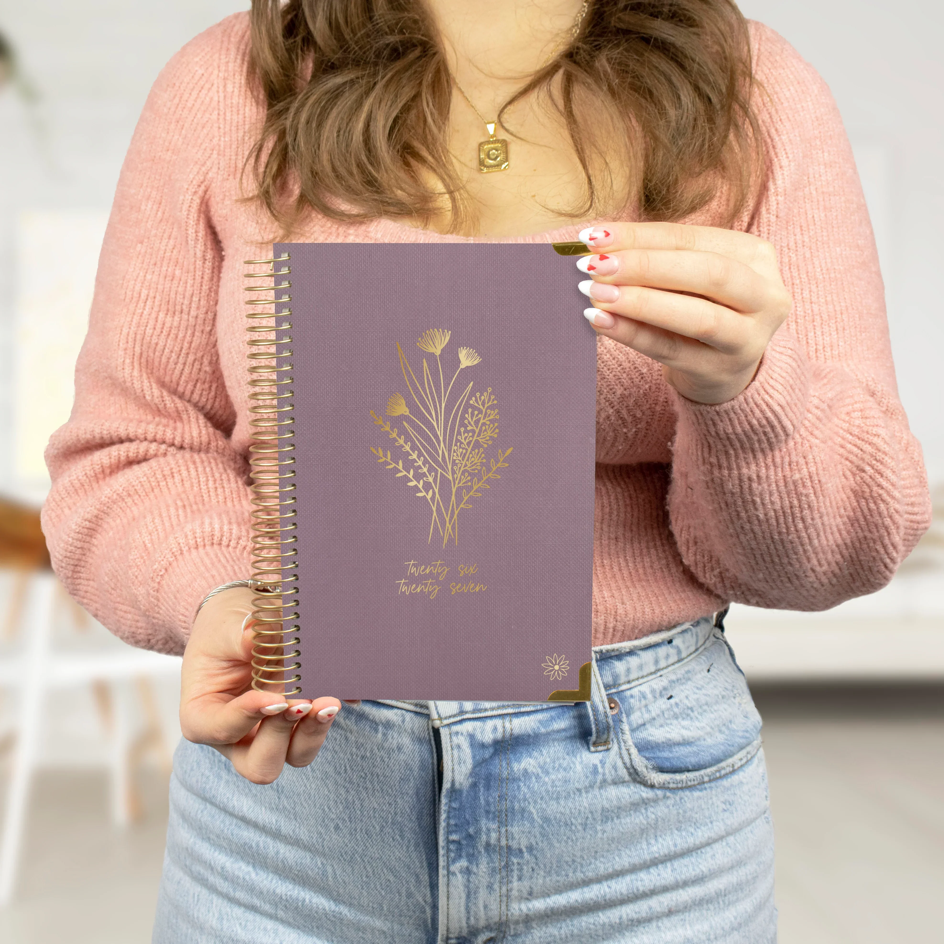 2026-27 Hard Cover Planner, 5.5" x 8.25" | Purple Linen - Image 7