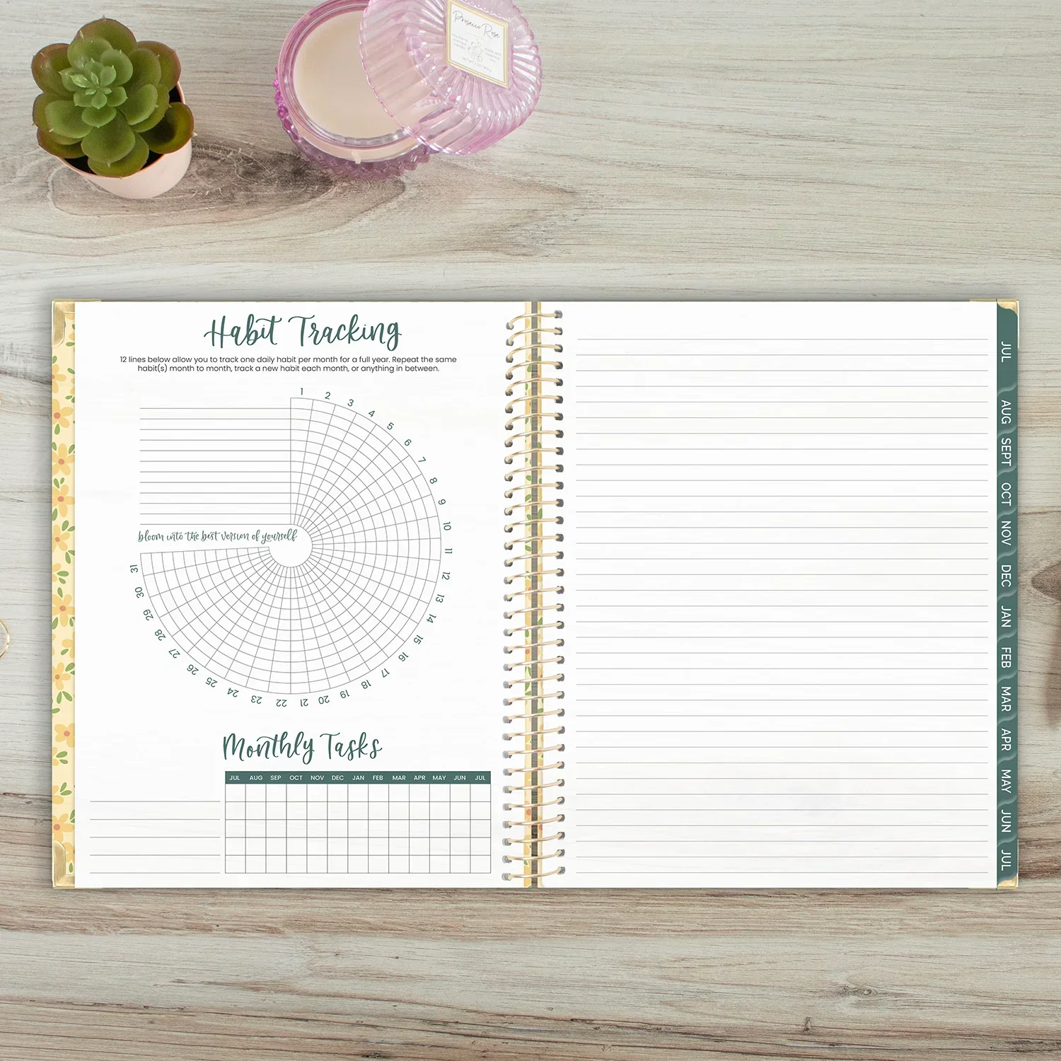 2026–27 Hard Cover Planner, 8.5" x 11" | Butter Yellow Daisies - Image 18