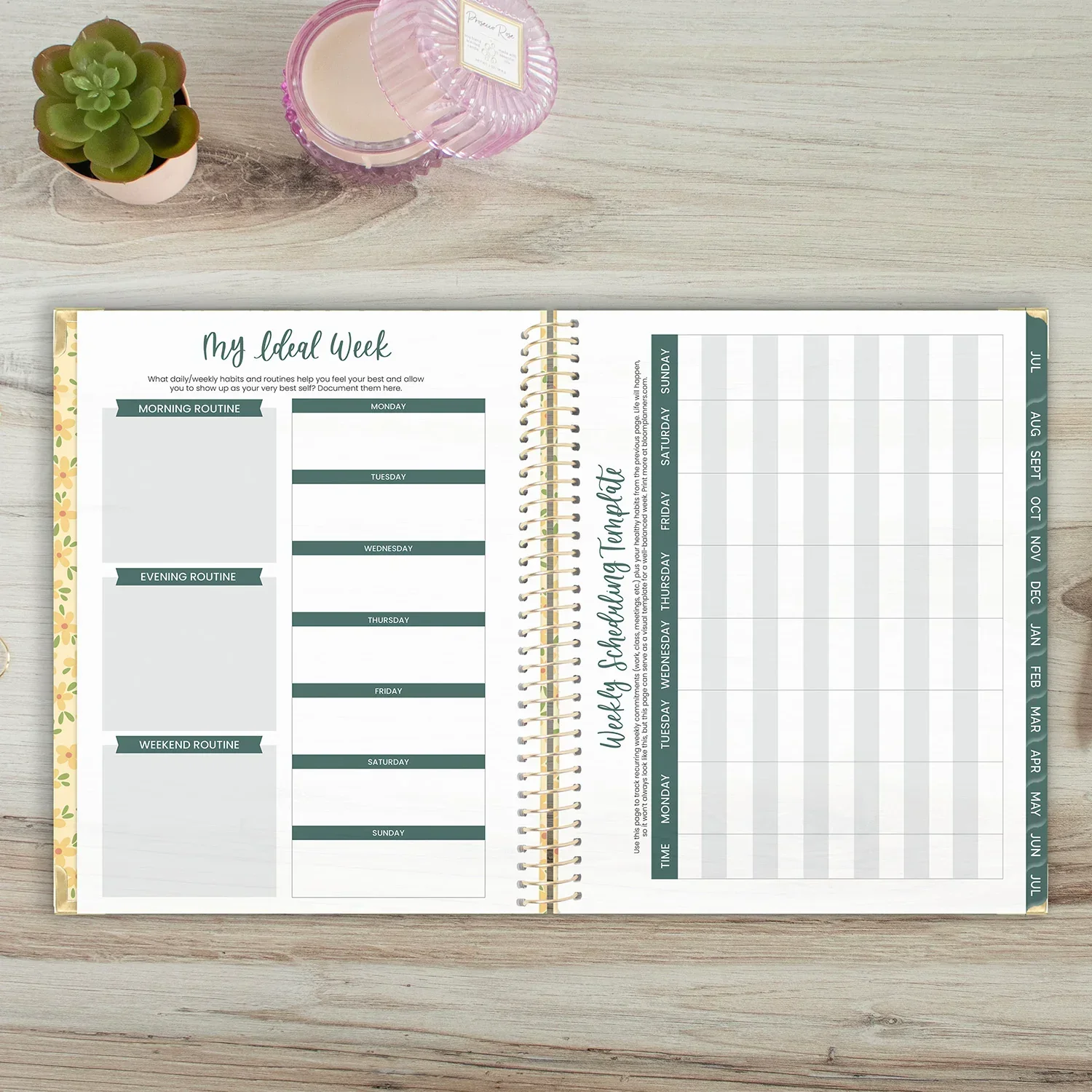 2026–27 Hard Cover Planner, 8.5" x 11" | Butter Yellow Daisies - Image 19
