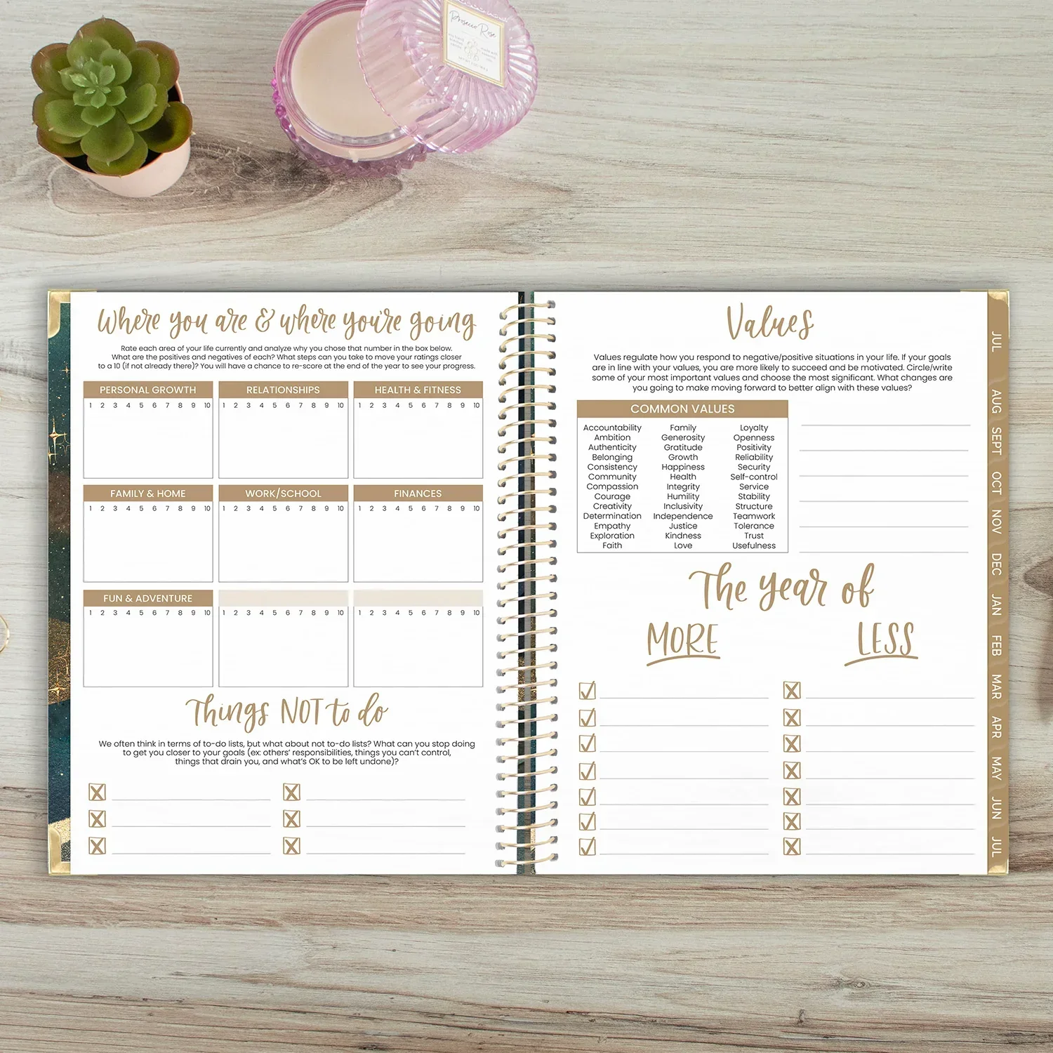 2026–27 Hard Cover Planner, 8.5" x 11" | Celestial Skies - Image 15