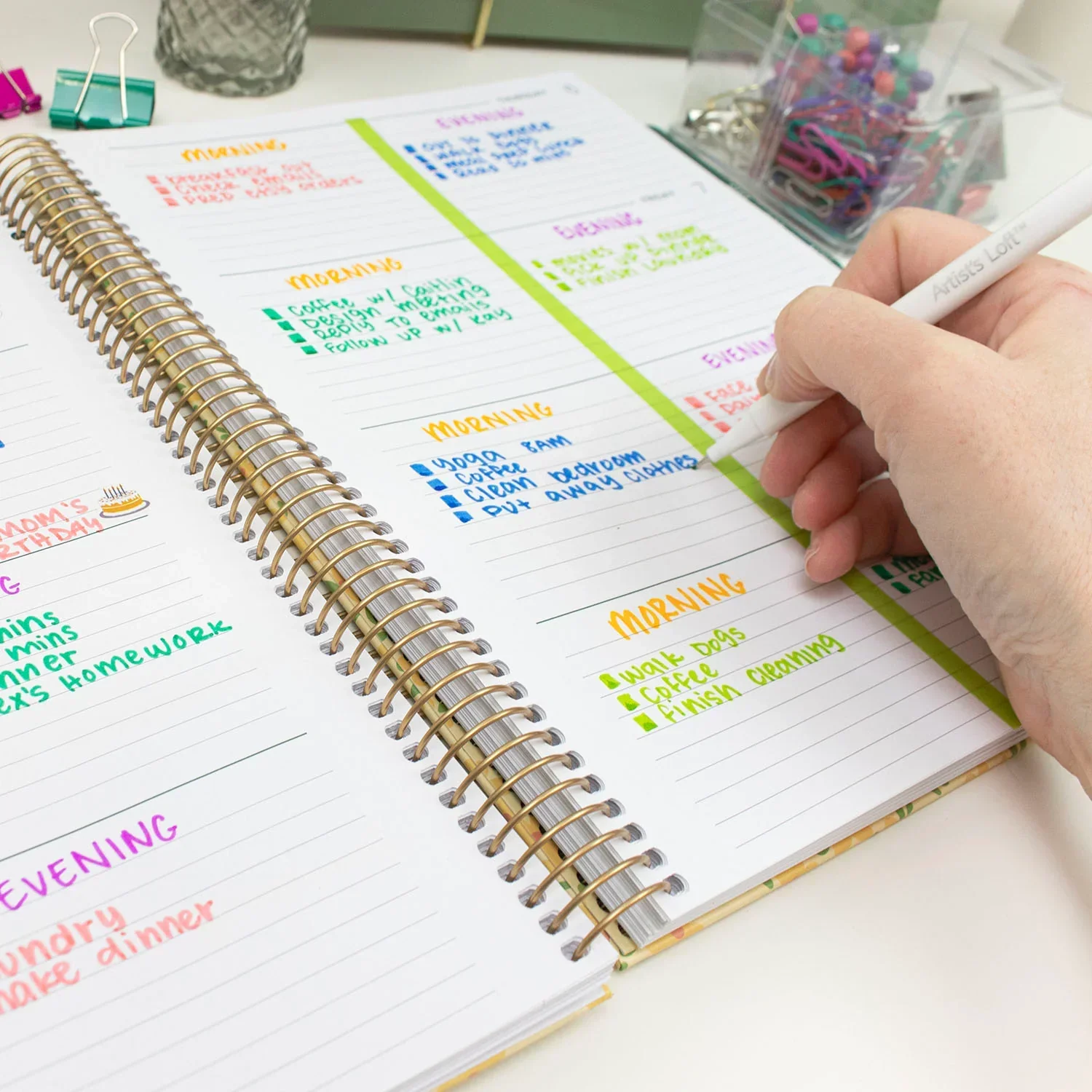2026–27 Hard Cover Planner, 8.5" x 11" | Floral Fiesta - Image 13