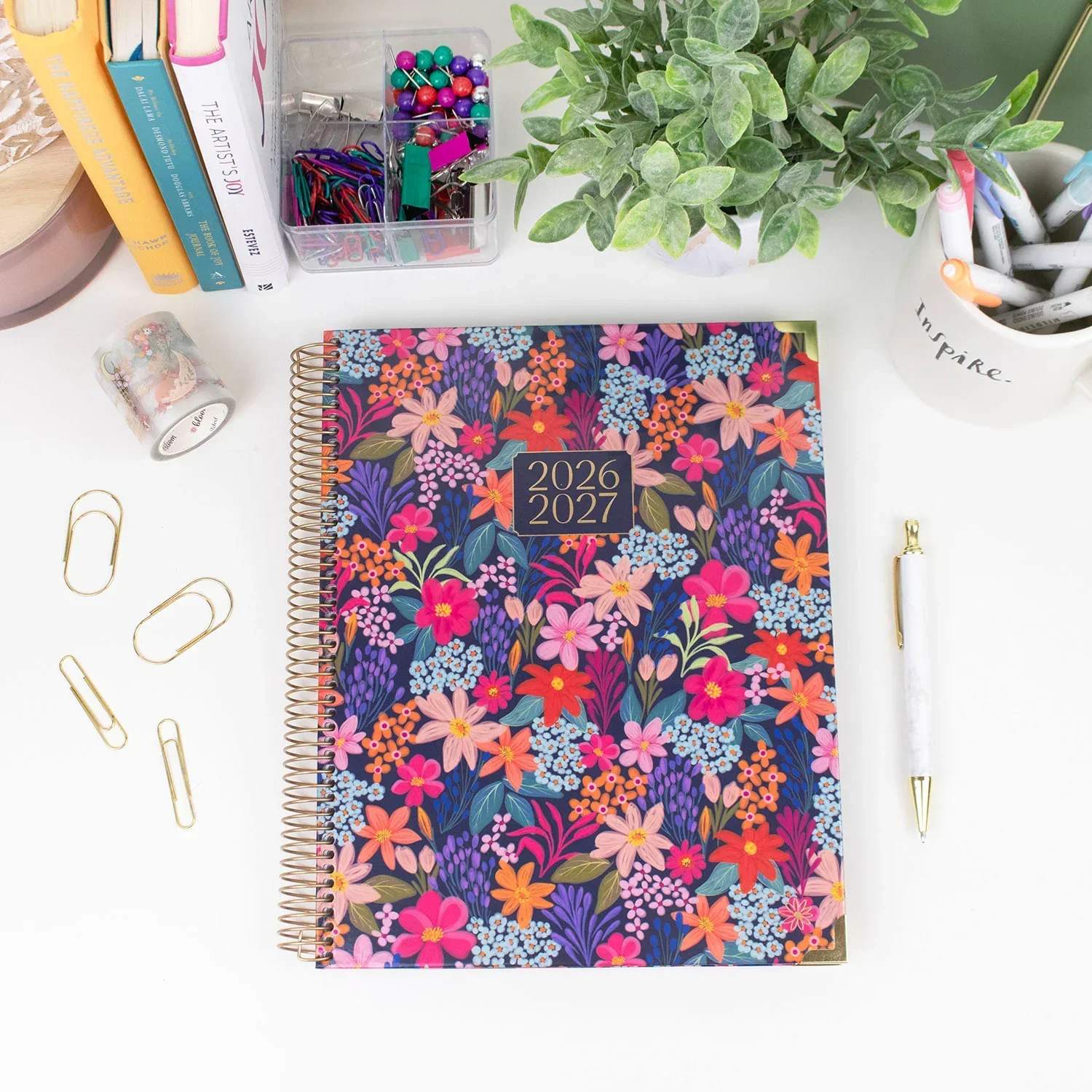 2026–27 Hard Cover Planner, 8.5" x 11" | Floral Fiesta - Image 8