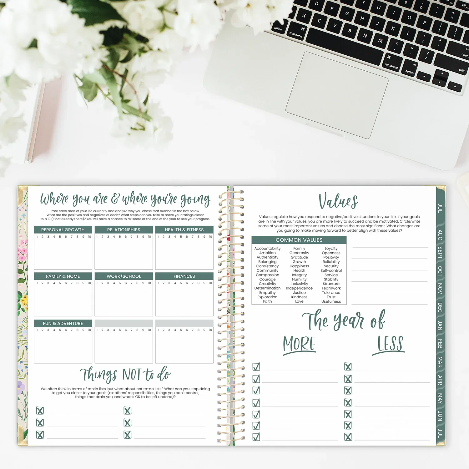 2026–27 Hard Cover Planner, 8.5" x 11" | Garden Party - Image 17