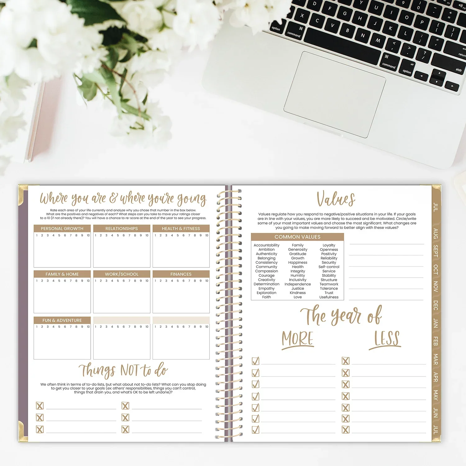 2026–27 Hard Cover Planner, 8.5" x 11" | Purple Linen - Image 15