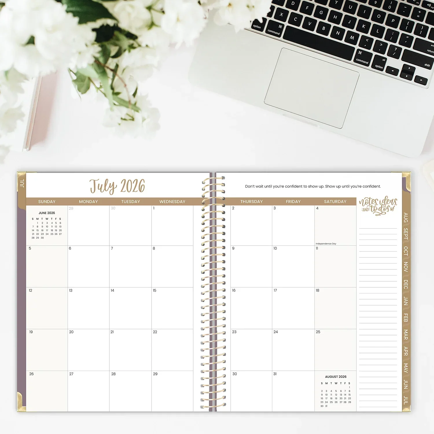 2026–27 Hard Cover Planner, 8.5" x 11" | Purple Linen - Image 17