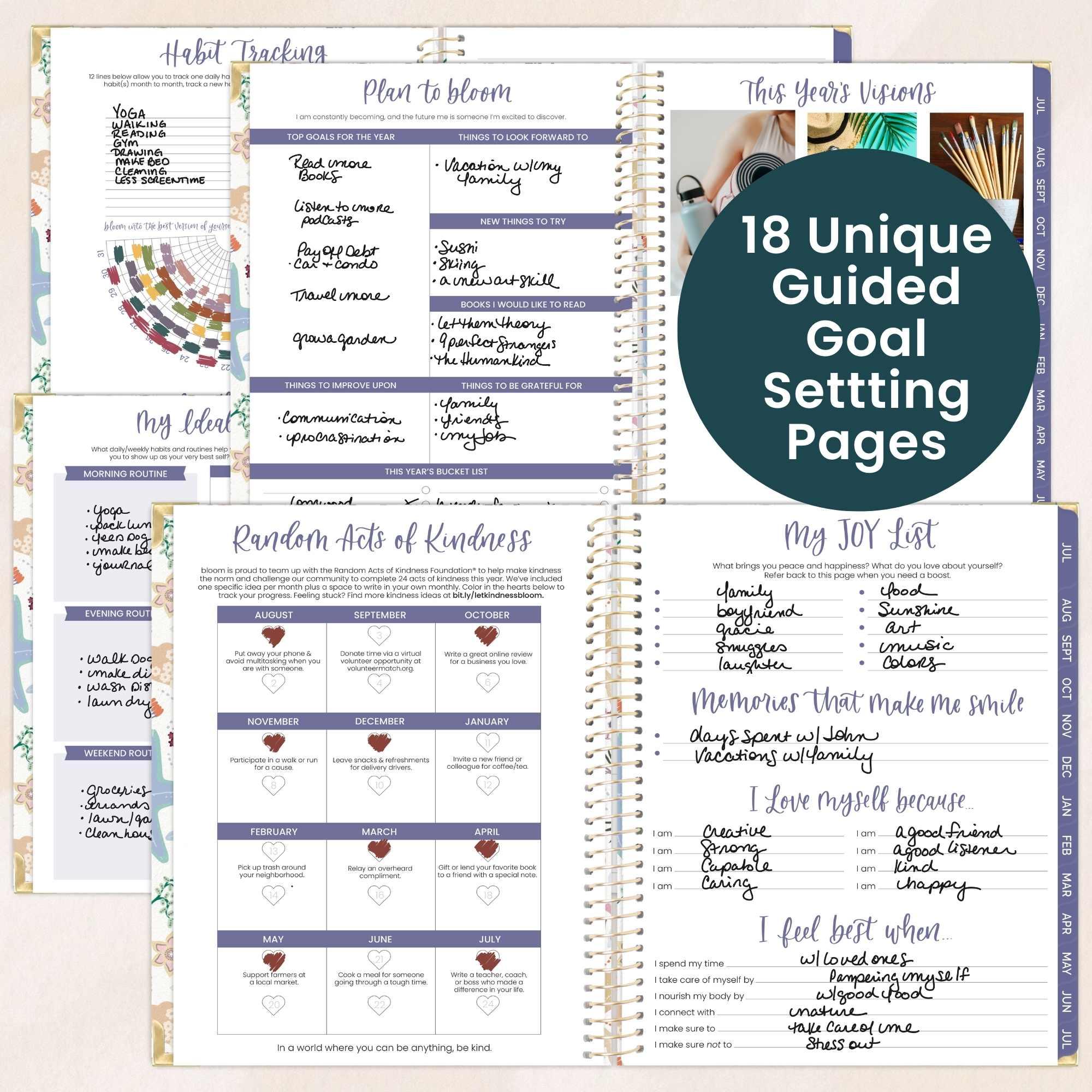 2026–27 Hard Cover Planner, 8.5" x 11" | Seaside Whimsy - Image 5