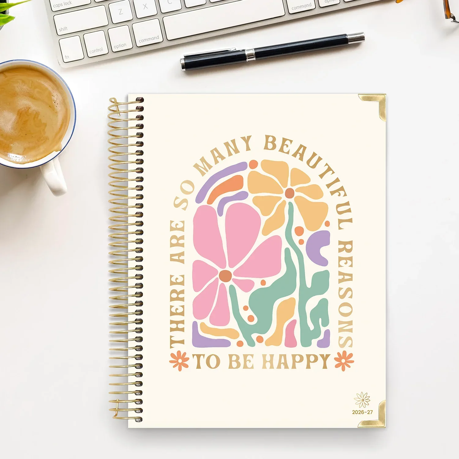 2026–27 Hard Cover Planner, 8.5" x 11" | So Many Reasons to Be Happy - Image 8