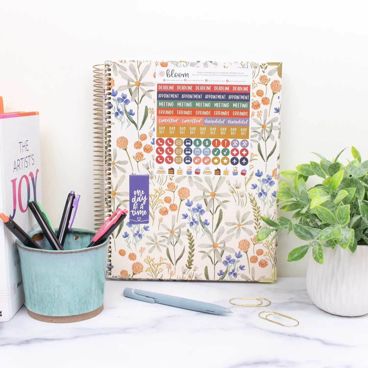 2026–27 Hard Cover Planner, 8.5" x 11" | Whimsical Wildflowers - Image 11