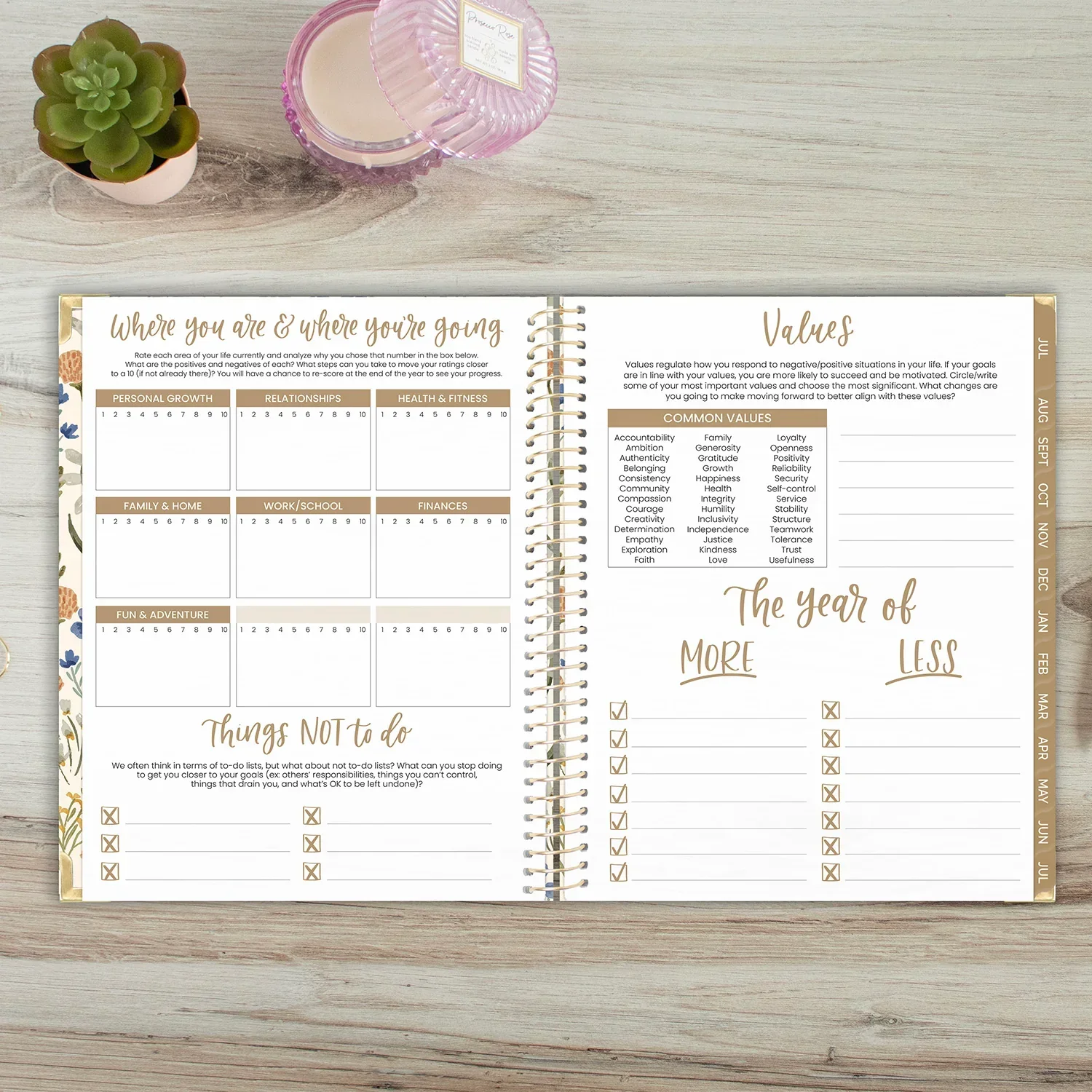 2026–27 Hard Cover Planner, 8.5" x 11" | Whimsical Wildflowers - Image 17