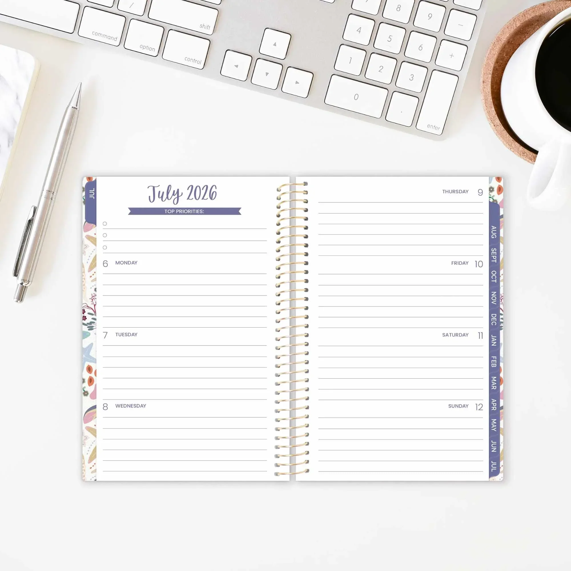 2026–27 Soft Cover Planner, 4" x 6" | Seaside Whimsy - Image 19