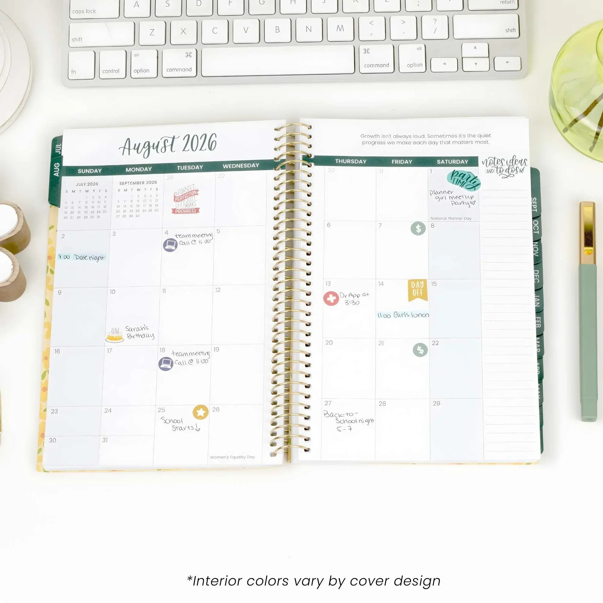 2026-27 Soft Cover Planner, 5.5" x 8.25" | Blue & White Floral - Image 10