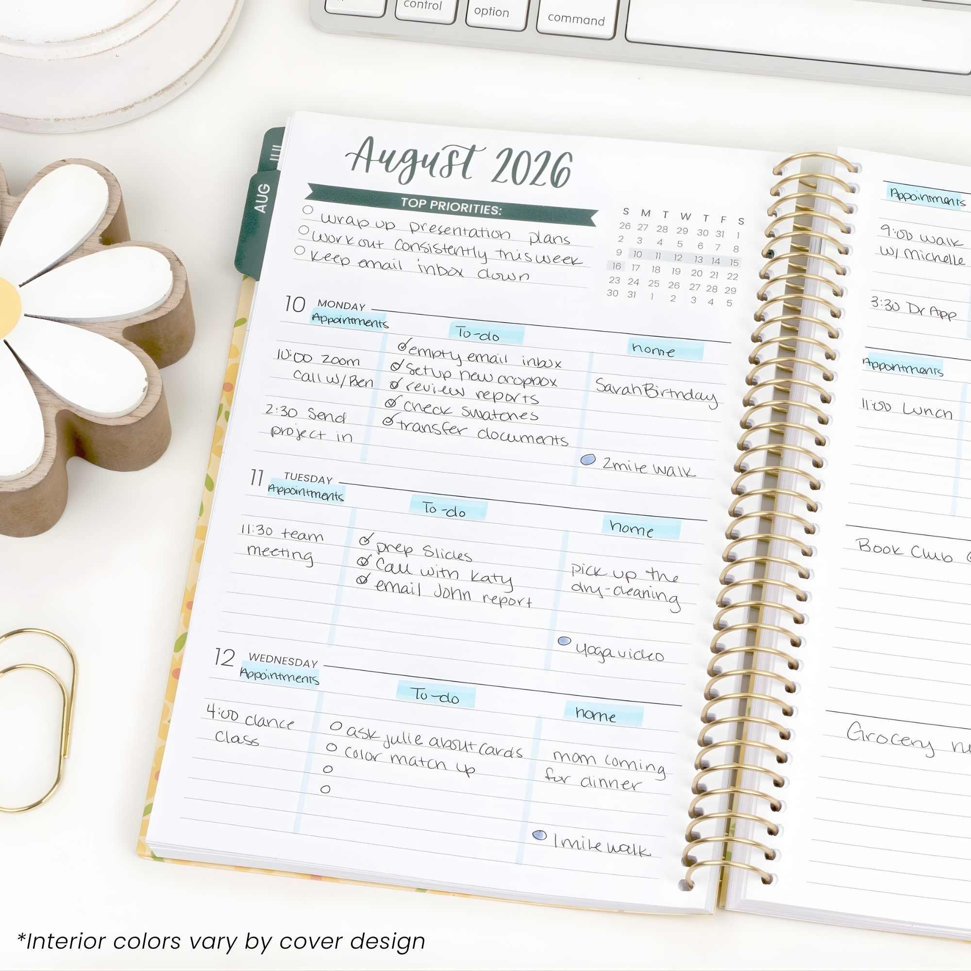 2026-27 Soft Cover Planner, 5.5" x 8.25" | Boho Greenery - Image 12