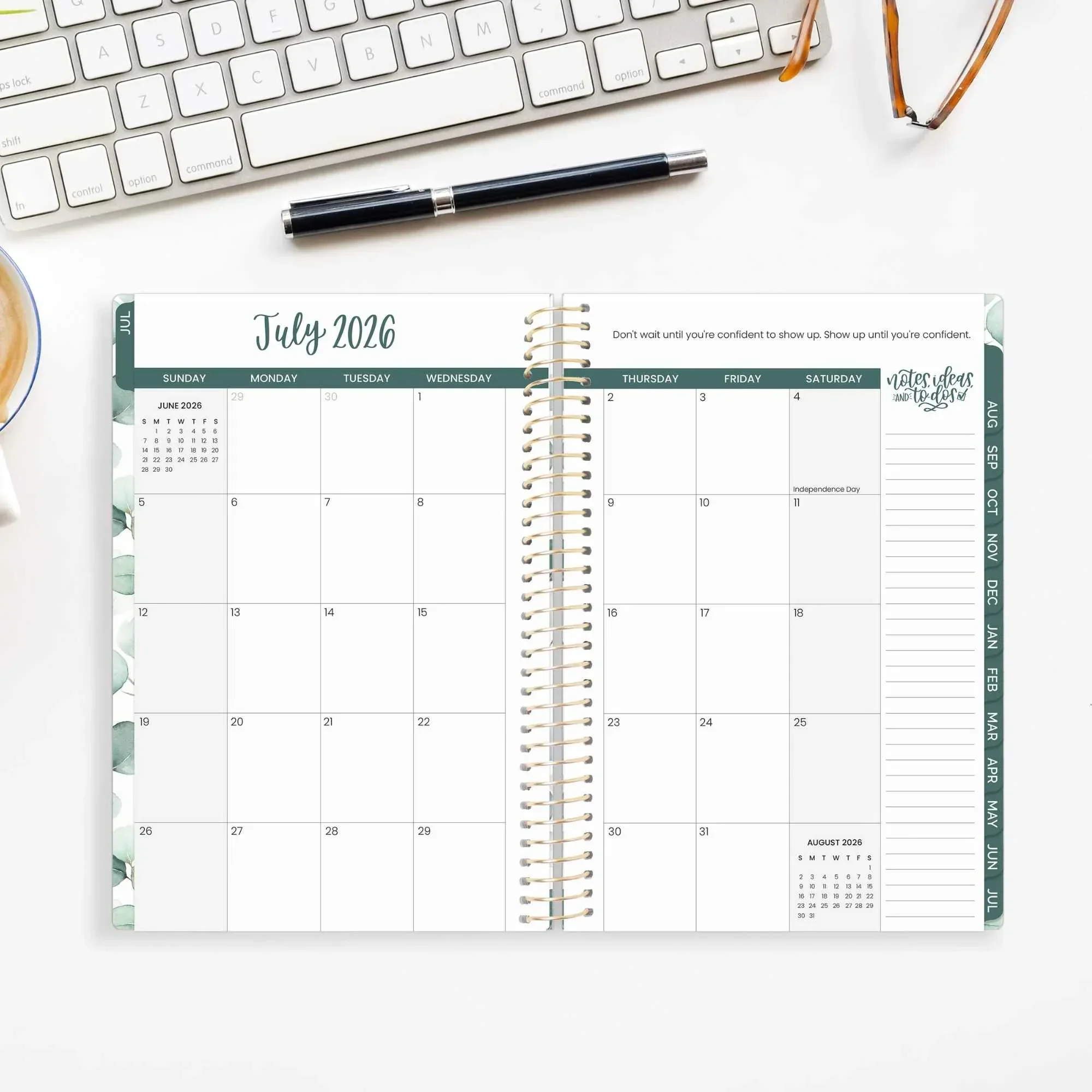 2026-27 Soft Cover Planner, 5.5" x 8.25" | Boho Greenery - Image 17