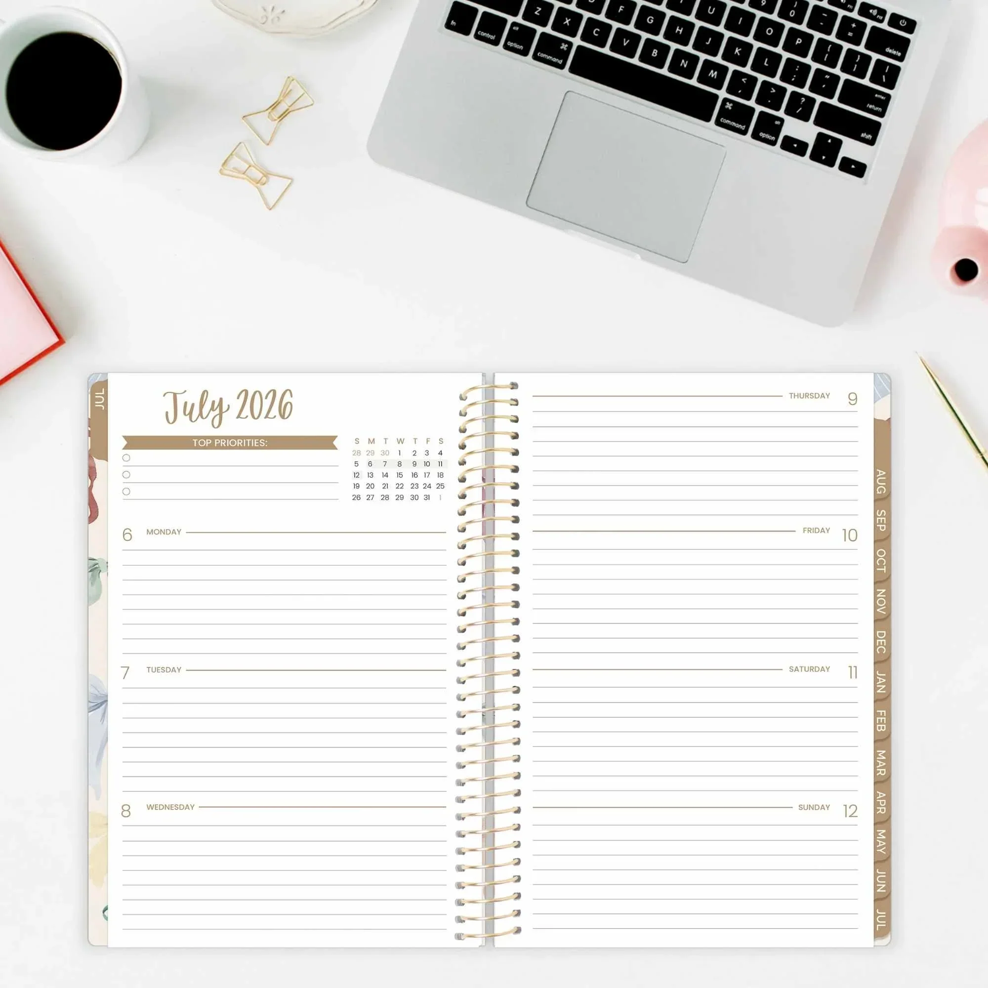 2026-27 Soft Cover Planner, 5.5" x 8.25" | Bows - Image 18