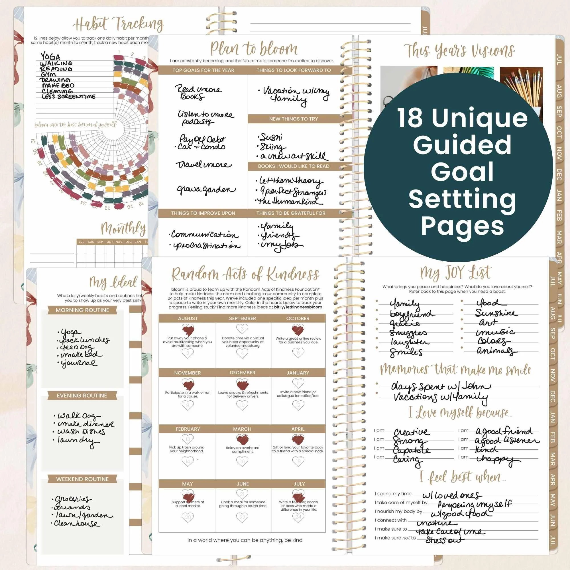 2026-27 Soft Cover Planner, 5.5" x 8.25" | Bows - Image 5