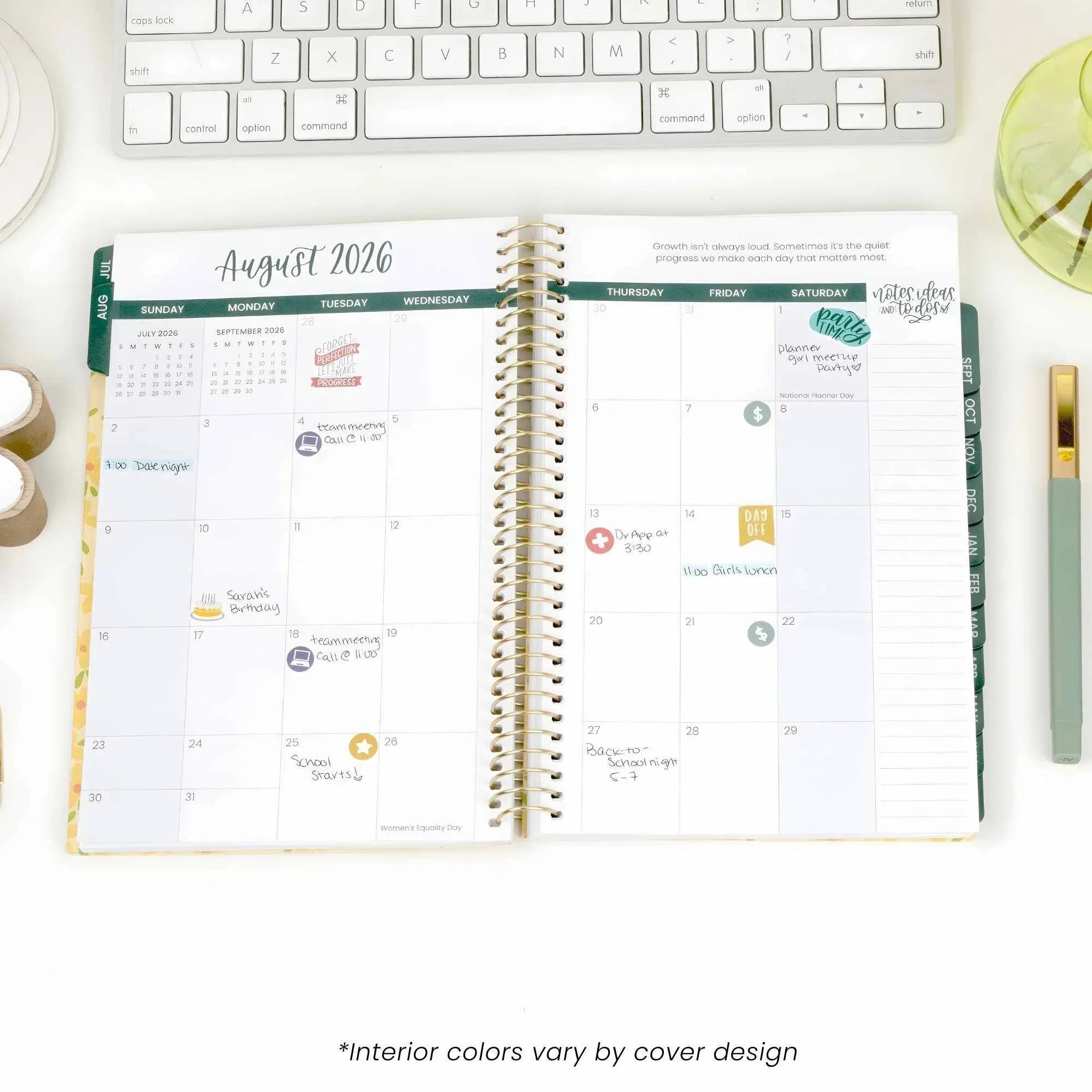 2026-27 Soft Cover Planner, 5.5" x 8.25" | Bows - Image 9