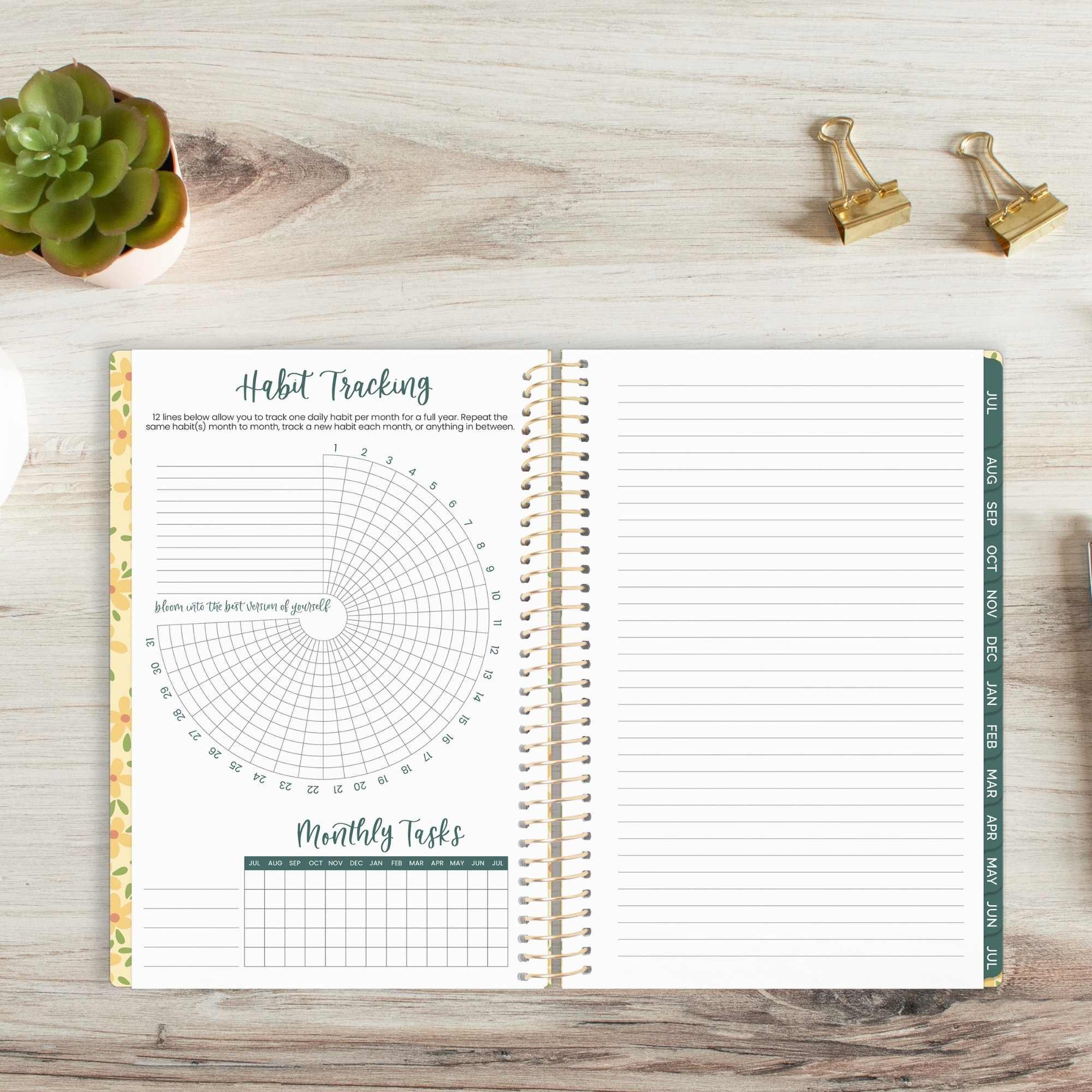2026-27 Soft Cover Planner, 5.5" x 8.25" | Butter Yellow Daisies - Image 16