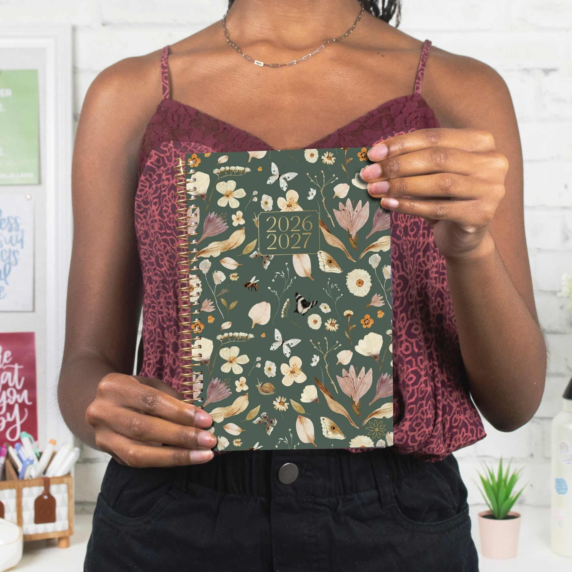 2026-27 Soft Cover Planner, 5.5" x 8.25" | Butterfly Garden - Image 2