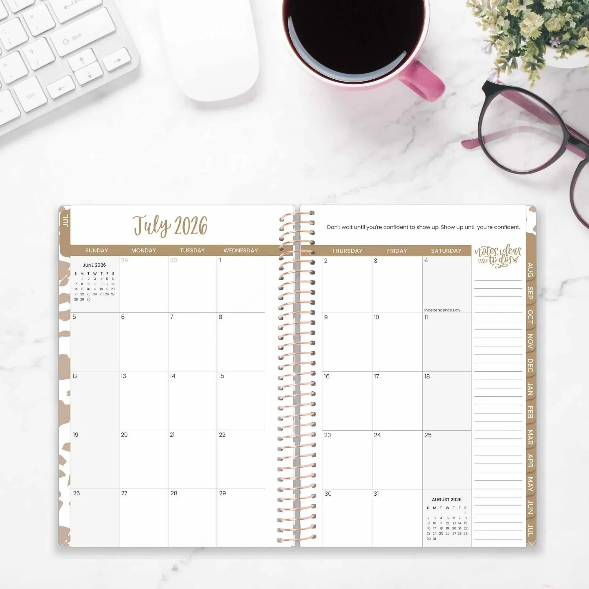 2026–27 Soft Cover Planner, 5.5" x 8.25" | Tan Leopard - Image 18
