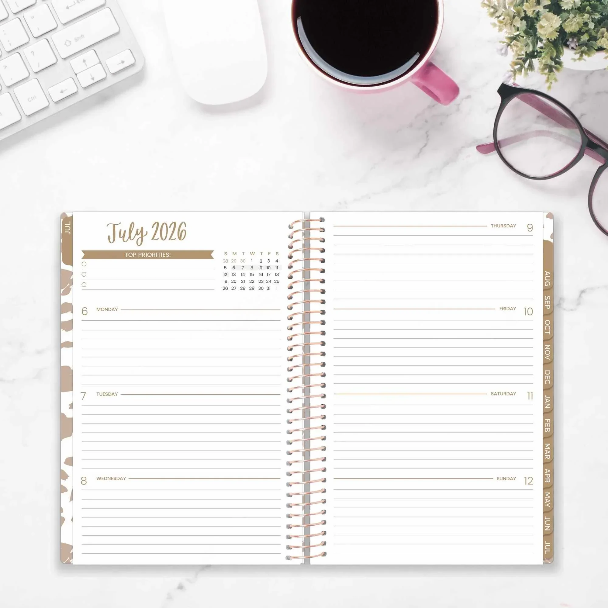 2026–27 Soft Cover Planner, 5.5" x 8.25" | Tan Leopard - Image 19