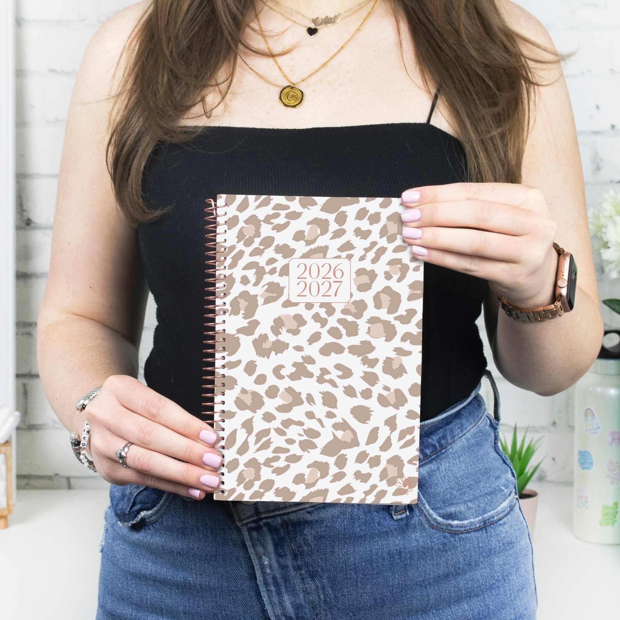 2026–27 Soft Cover Planner, 5.5" x 8.25" | Tan Leopard - Image 2