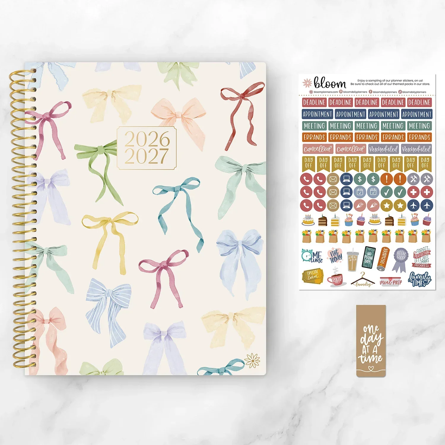 2026–27 Soft Cover Planner, 8.5" x 11" | Bows - Image 16