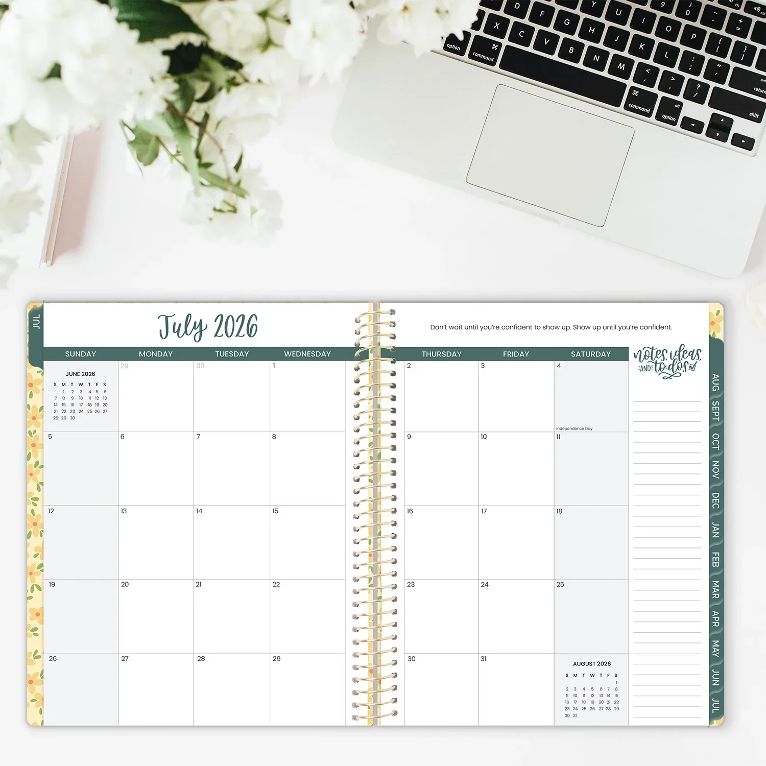 2026–27 Soft Cover Planner, 8.5" x 11" | Butter Yellow Daisies - Image 14