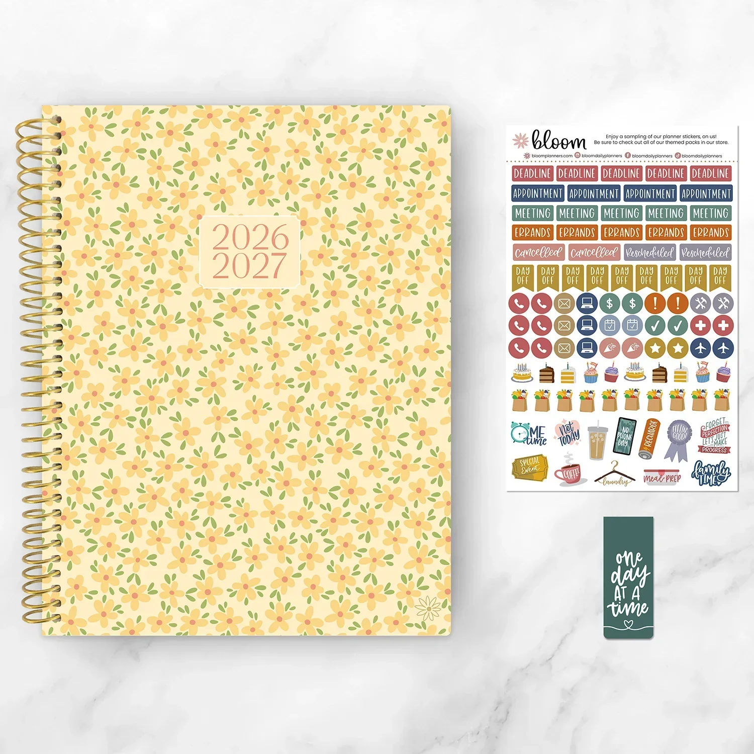 2026–27 Soft Cover Planner, 8.5" x 11" | Butter Yellow Daisies - Image 16