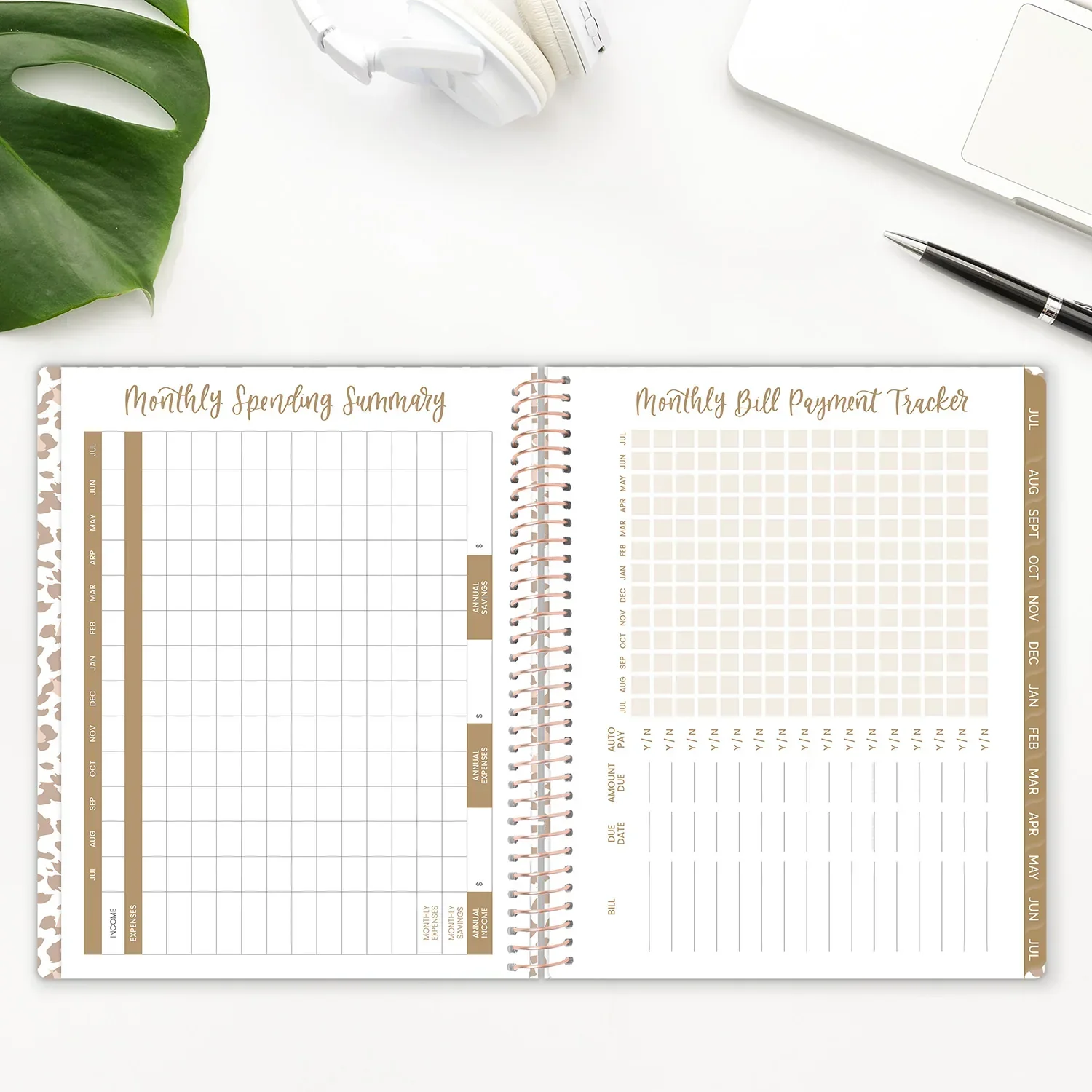 2026–27 Soft Cover Planner, 8.5" x 11" | Tan Leopard - Image 15