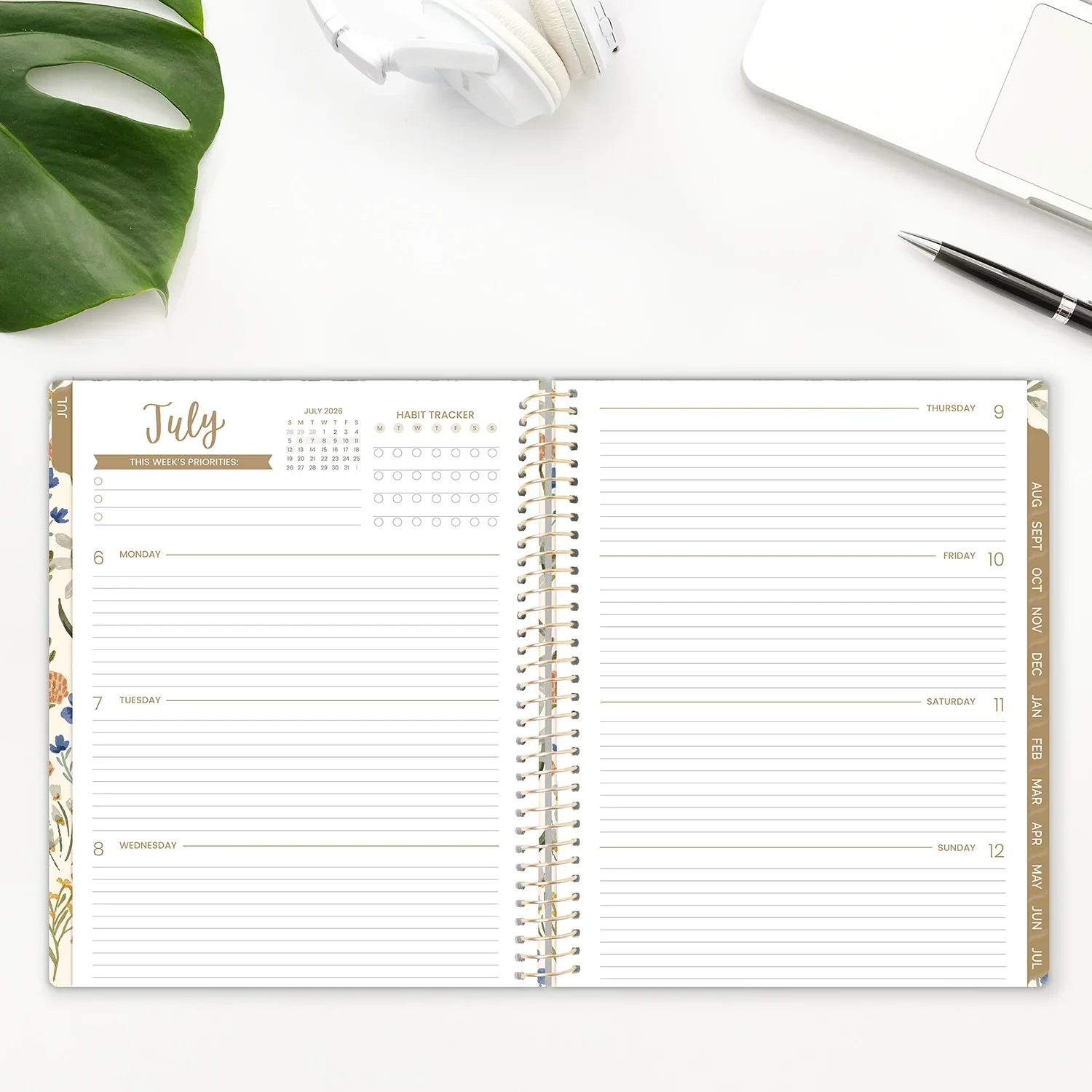 2026–27 Soft Cover Planner, 8.5" x 11" | Whimsical Wildflowers - Image 16