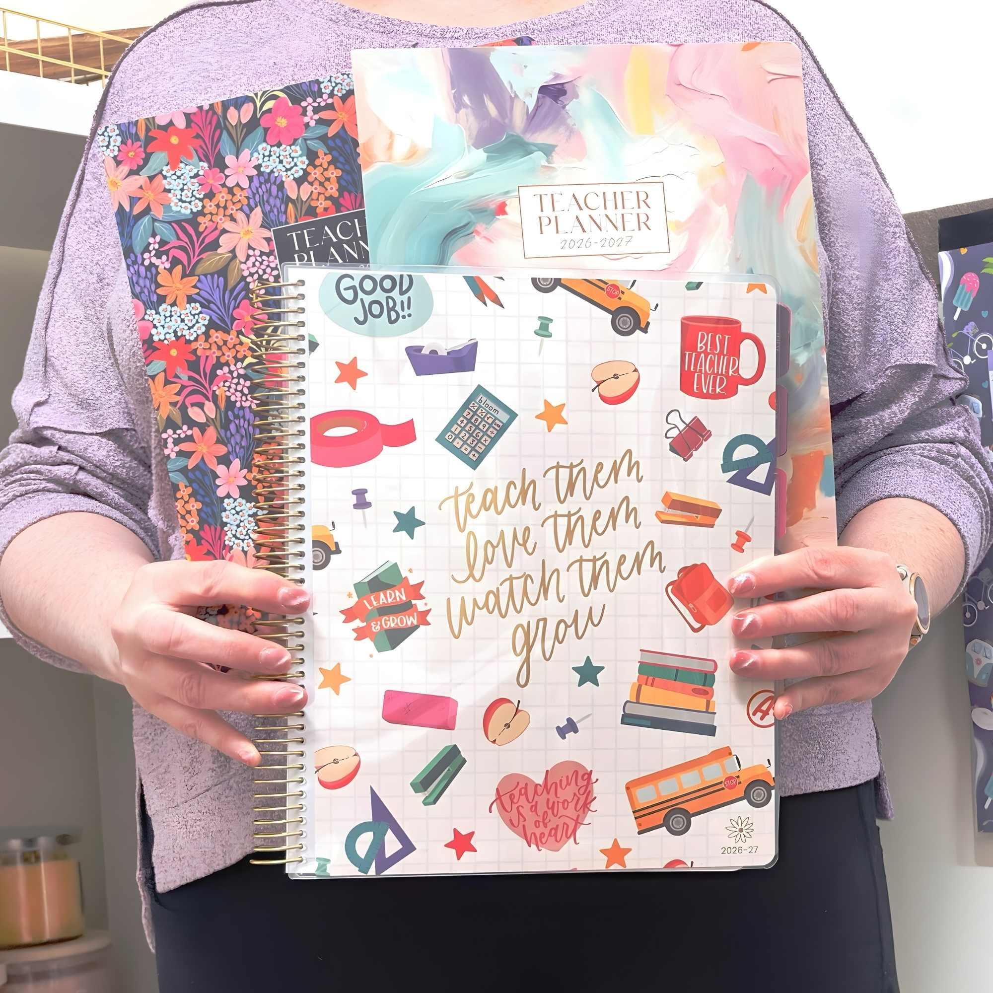 2026-27 Teacher Planner | Bold & Bright | Interchangeable Cover - Image 2