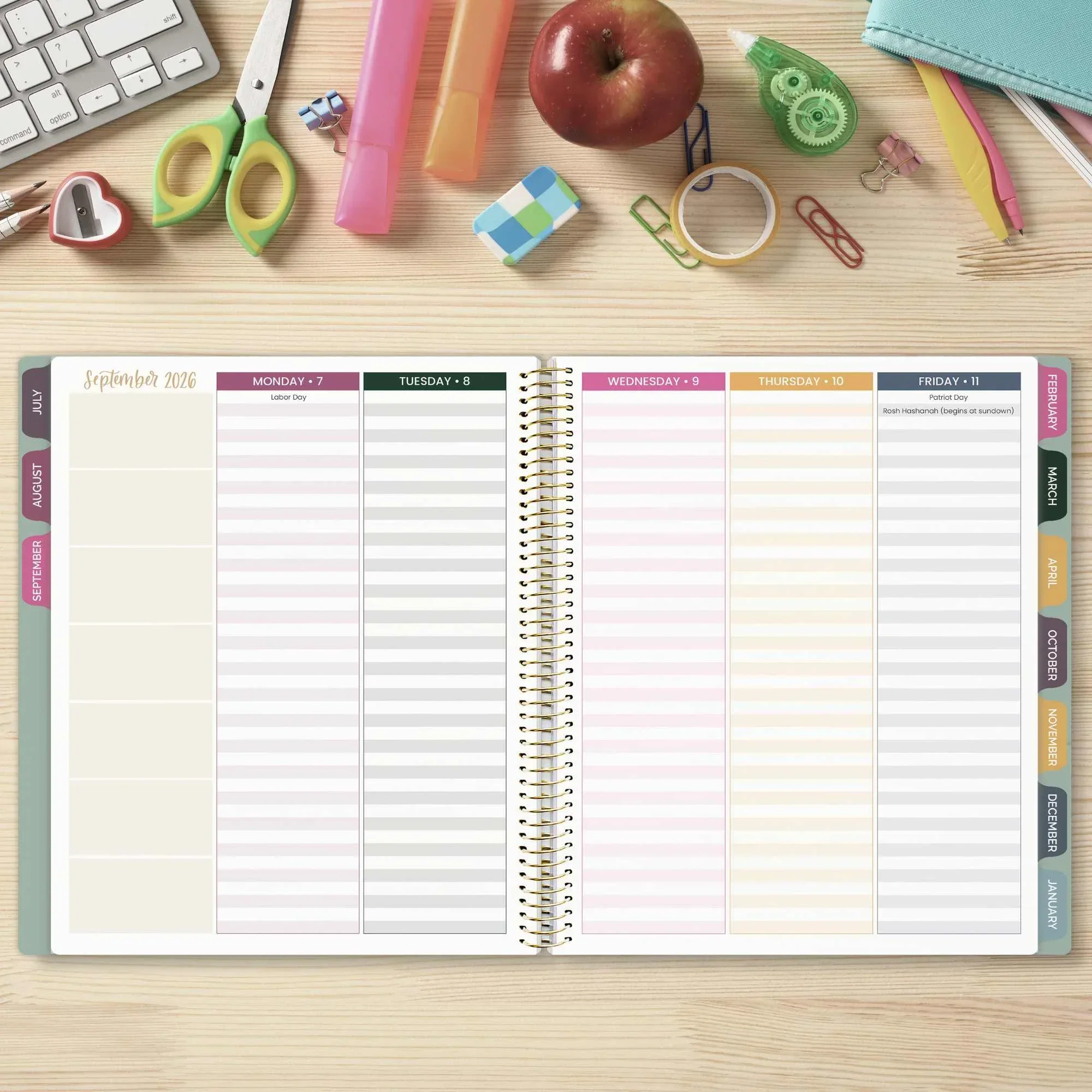 2026-27 Teacher Planner | Bold & Bright | Interchangeable Cover - Image 22
