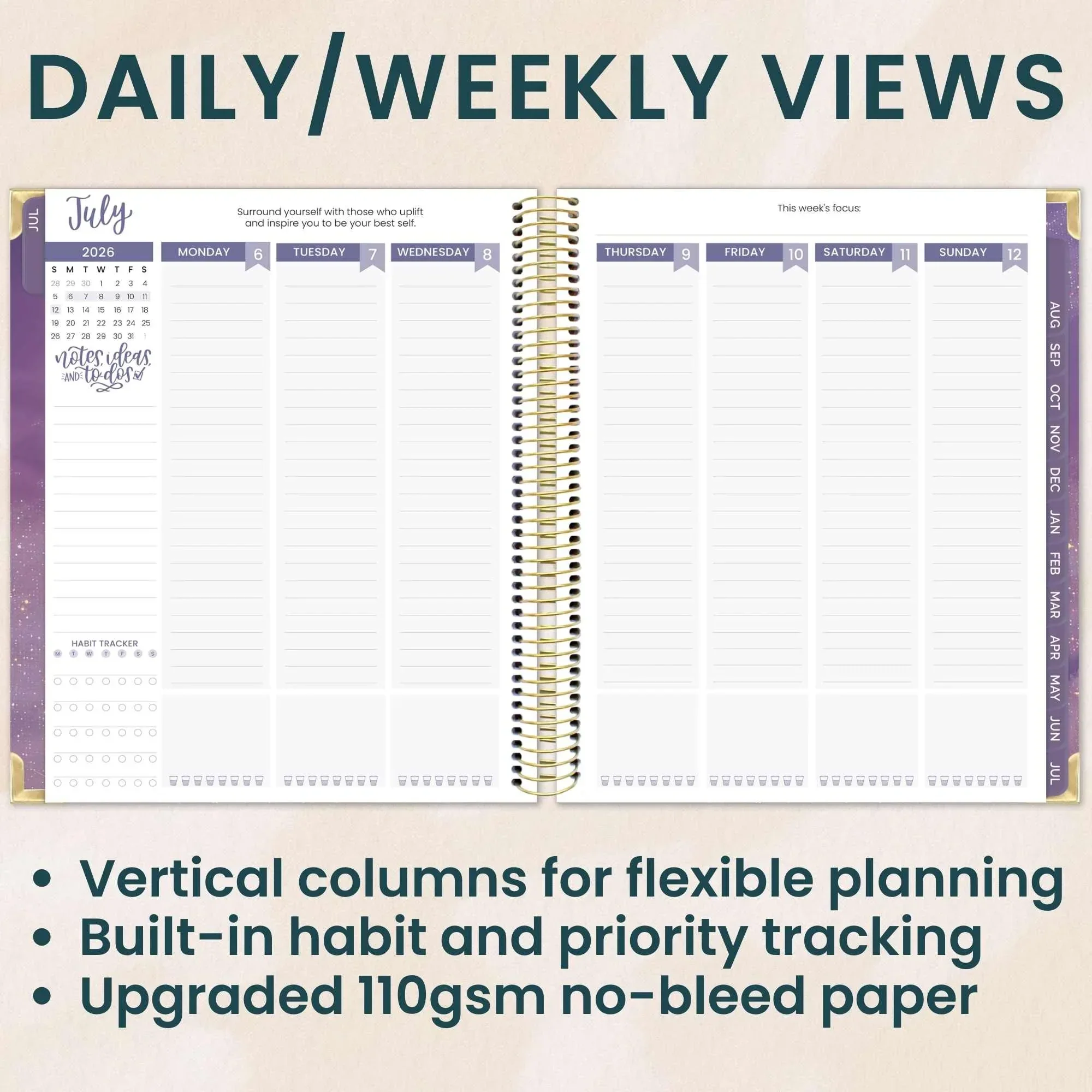 2026–27 Vision Goal Planner, 7.5" x 9" | Good Things Are Coming - Image 3