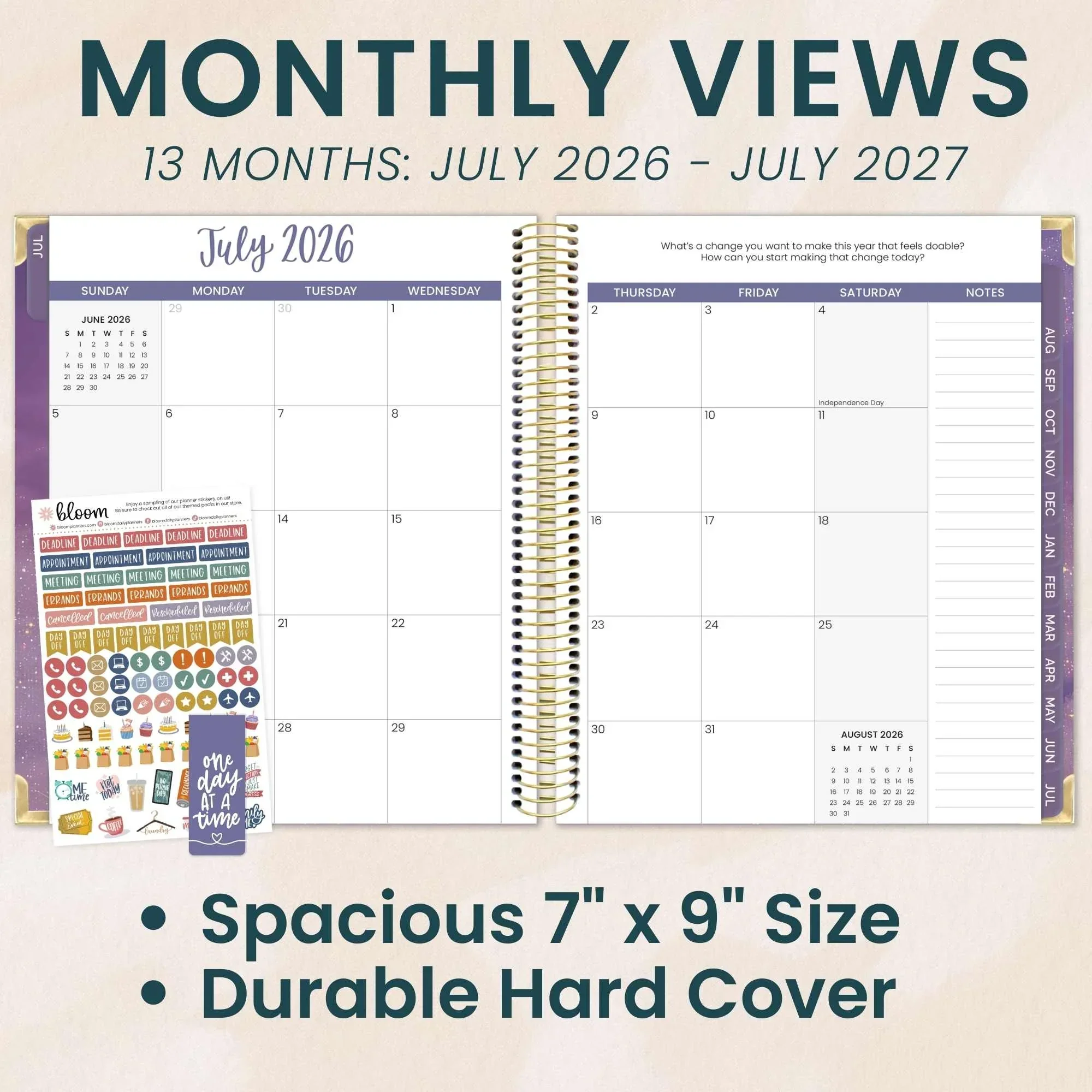 2026–27 Vision Goal Planner, 7.5" x 9" | Good Things Are Coming - Image 4
