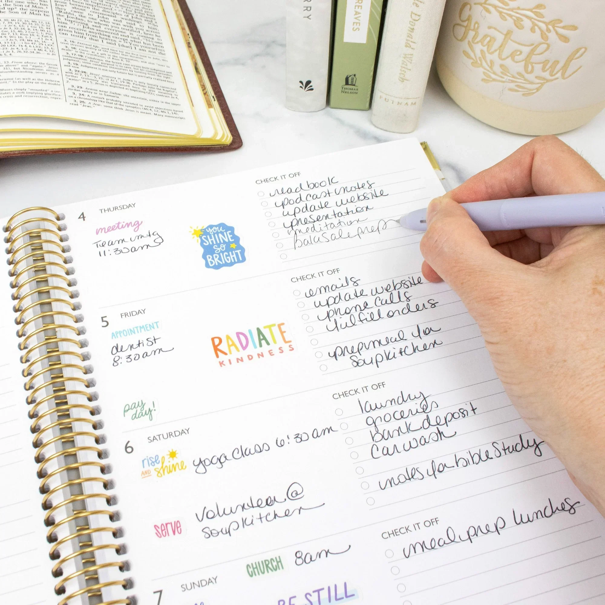 2026 bloom x Cleerely Stated Planner, 7.5" x 9", Year of Miracles - Image 12