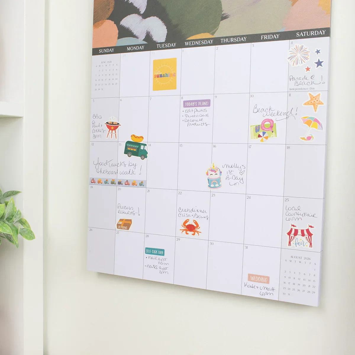 2026 Hanging Calendar, 11" x 17", Paint Strokes - Image 10