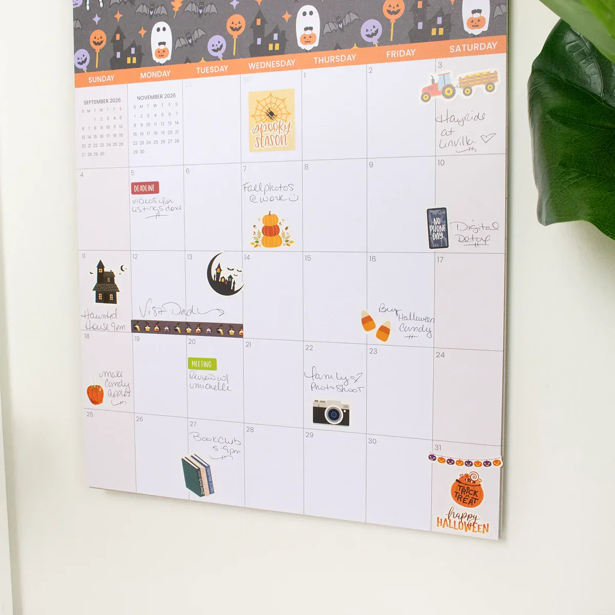 2026 Hanging Calendar, 11" x 17", Holiday Icons - Image 8