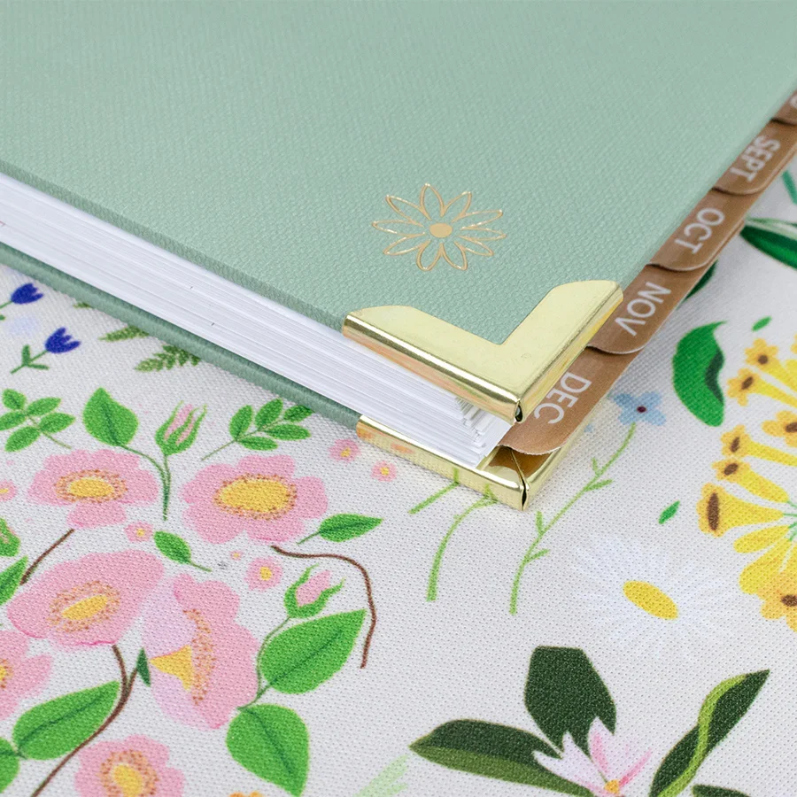 2026 Hard Cover Planner, 5.5" x 8.25", Linen, Green - Image 10
