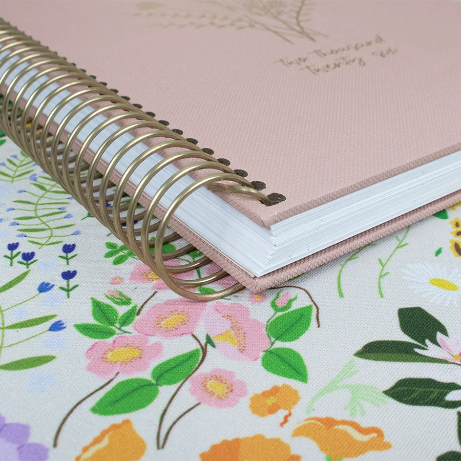 2026 Hard Cover Planner, 5.5" x 8.25", Linen, Pink - Image 10